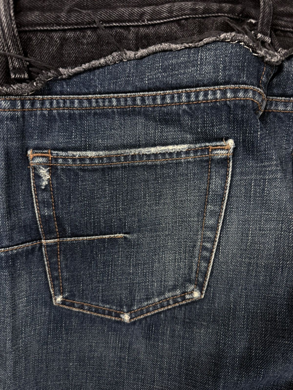 Dior × Hedi Slimane Dior Homme - AW06 Cummerbund Denim Size US 31 - 6 Thumbnail
