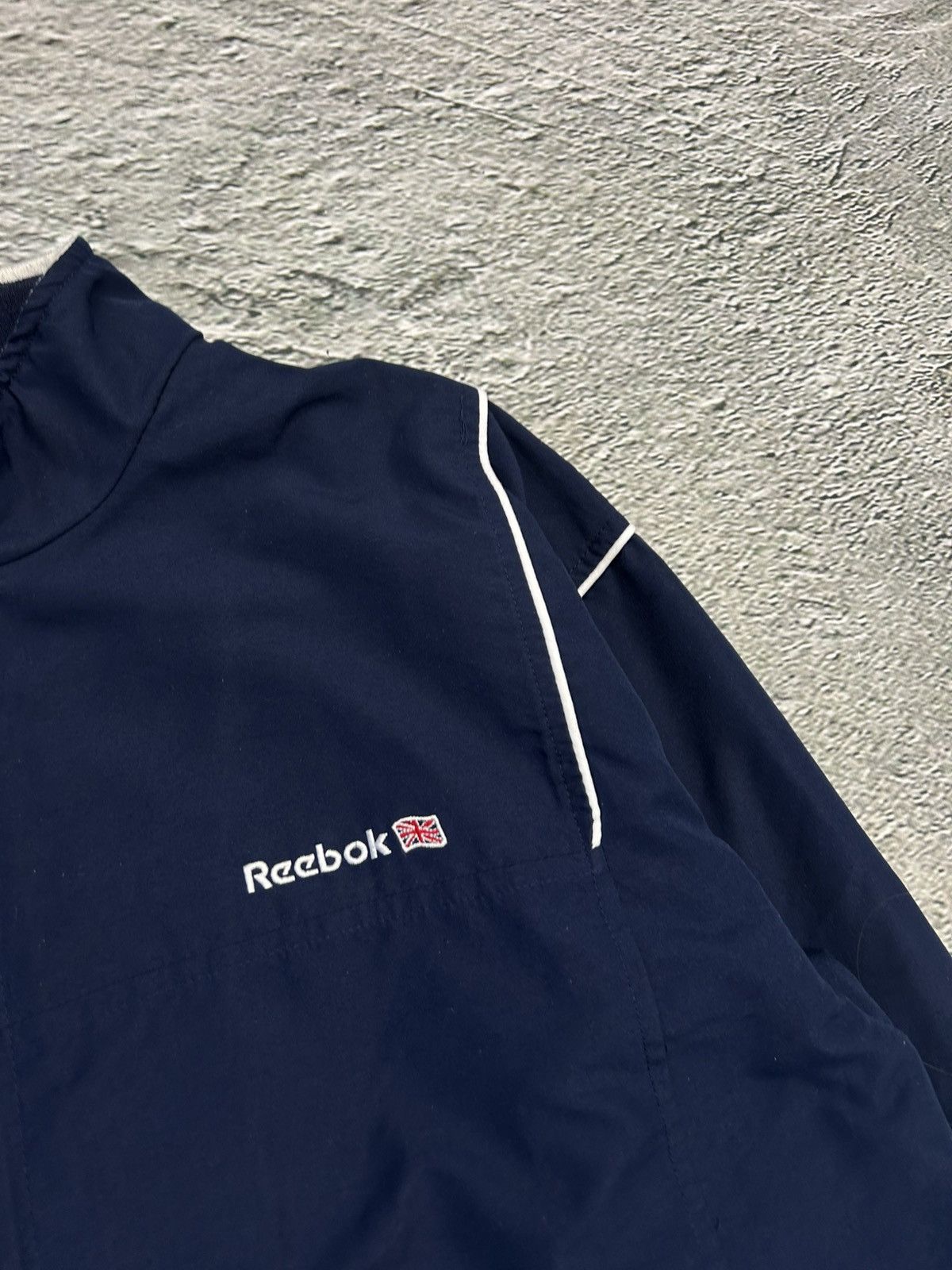Reebok × Vintage Reebok vintage track suit navy track pants nylon UK Size US XL / EU 56 / 4 - 3 Thumbnail