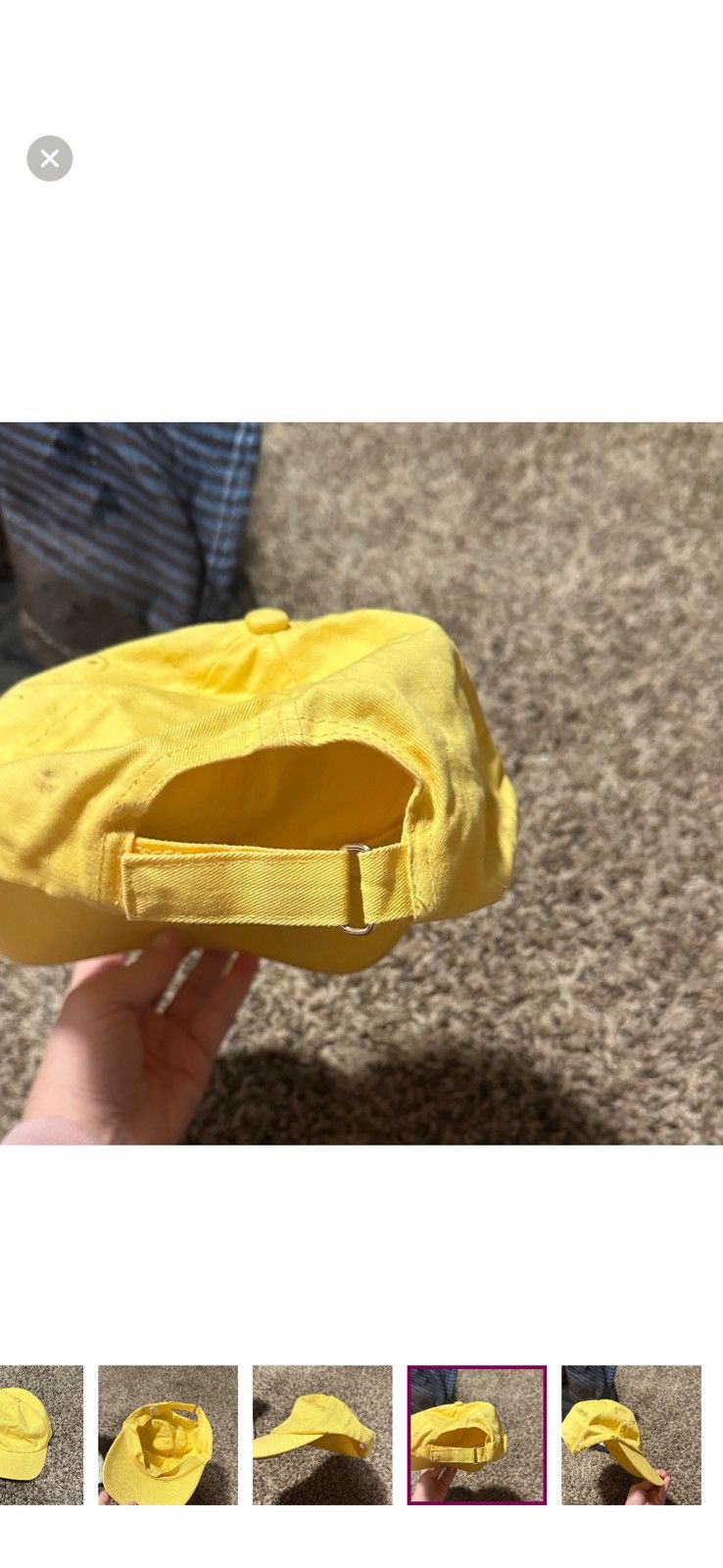 Other Yellow baseball hat Size ONE SIZE - 5 Thumbnail