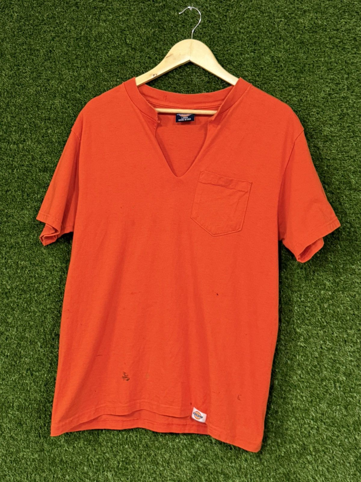 Dickies RARE Made in USA Dickies Orange Heavyweight Pocket Tee Large Size US L / EU 52-54 / 3 - 3 Thumbnail