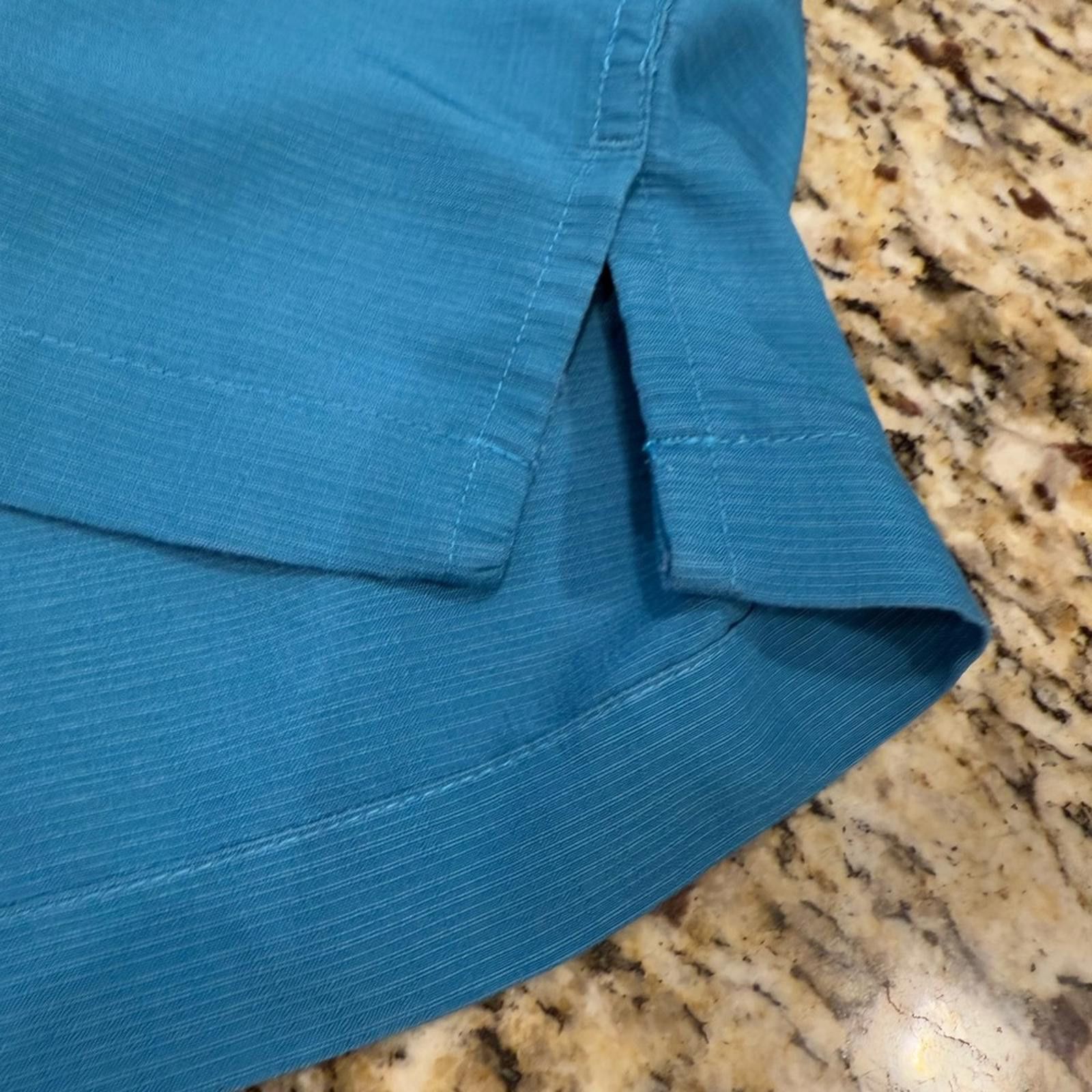 David Taylor David Taylor teal blue short sleeve button up shirt SZ 3XL Size US XXL / EU 58 / 5 - 3 Thumbnail