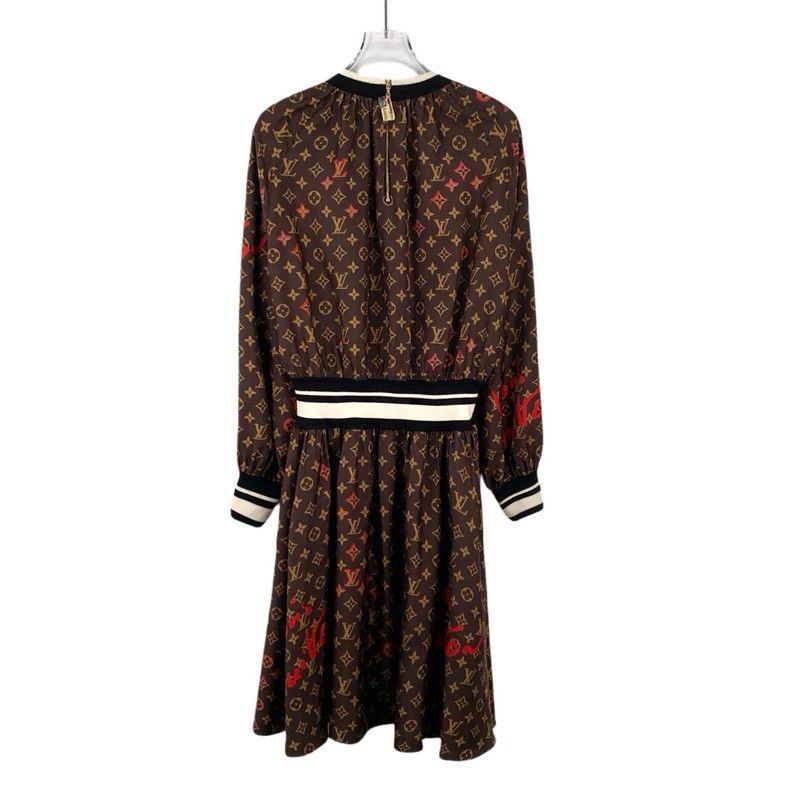 Louis Vuitton Louis Vuitton Dark brown logo presbyopic full print mulber Size XXS / US 00 / IT 34 - 2 Thumbnail