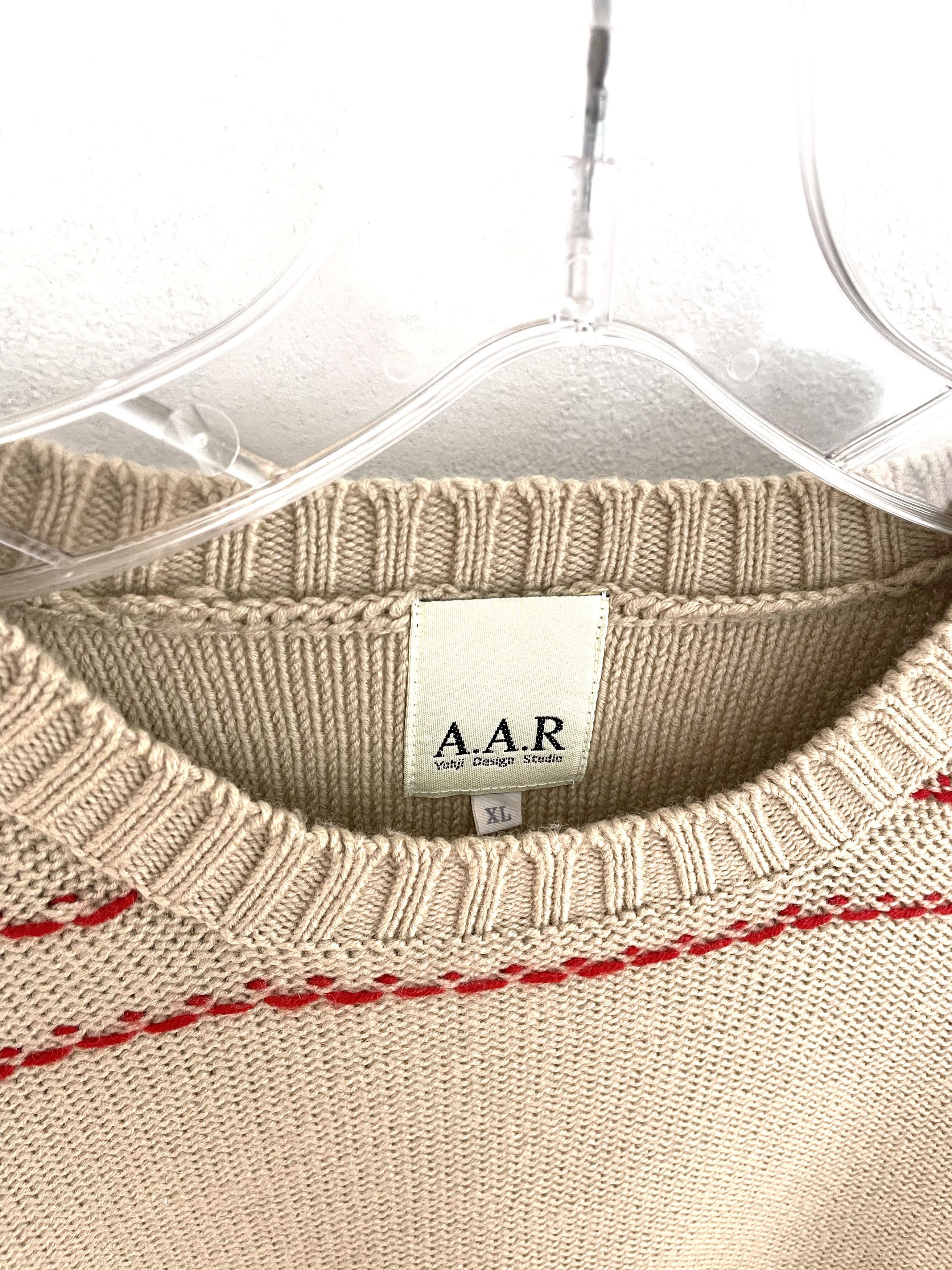 Yohji Yamamoto Against All Risks Contrast Stitch Sweater Size US XL / EU 56 / 4 - 3 Thumbnail