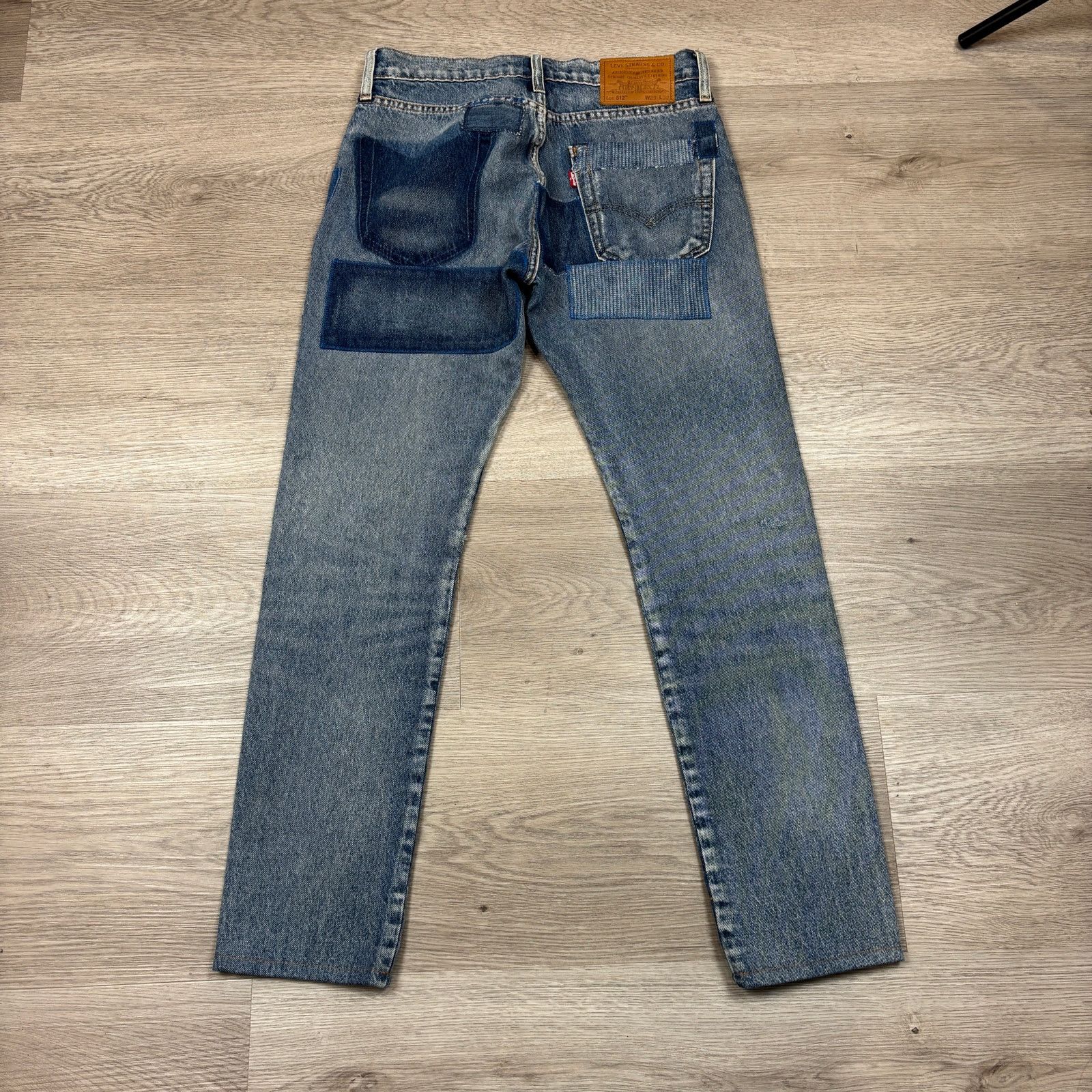 Levi's Levi's Premium 512 Slim Taper Fit Patched Big E Jeans 29x29 Size US 29 - 3 Thumbnail