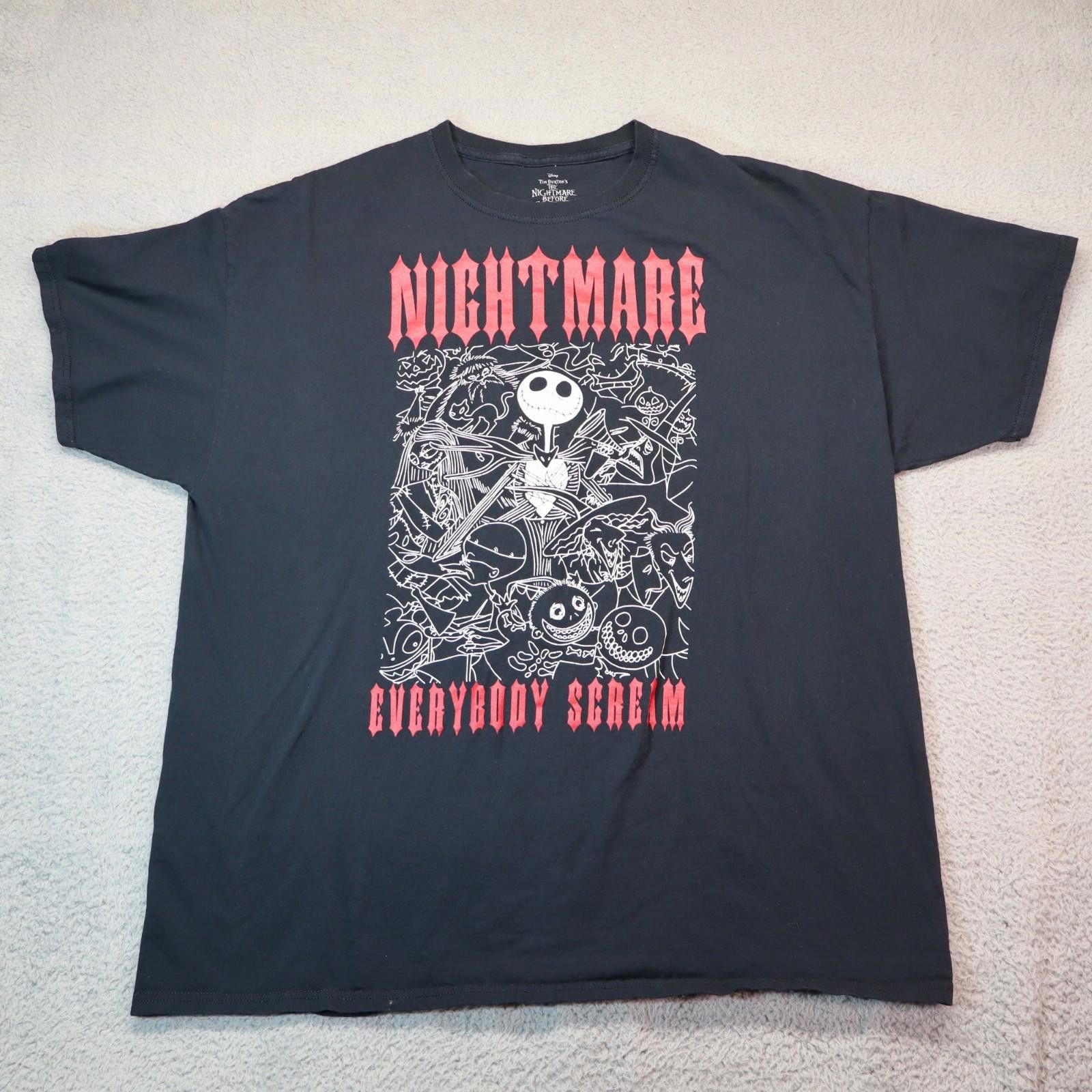 Disney Nightmare Before Christmas Shirt Men 2XL Everybody Scream Size US XXL / EU 58 / 5 - 2 Thumbnail