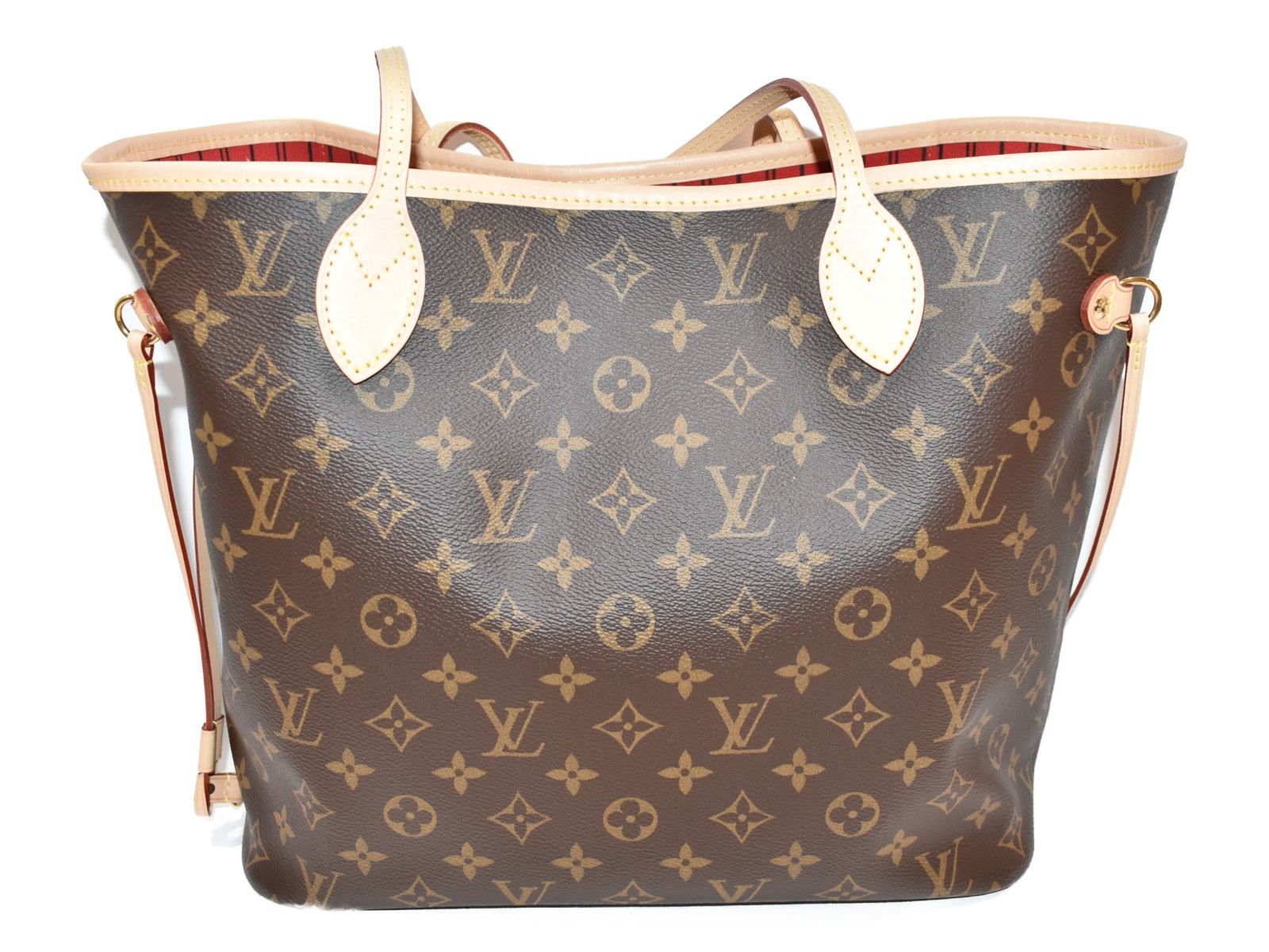 image of Louis Vuitton Neverfull Mm Monogram/brown Coated Canvas Stylish Handbag, Women's