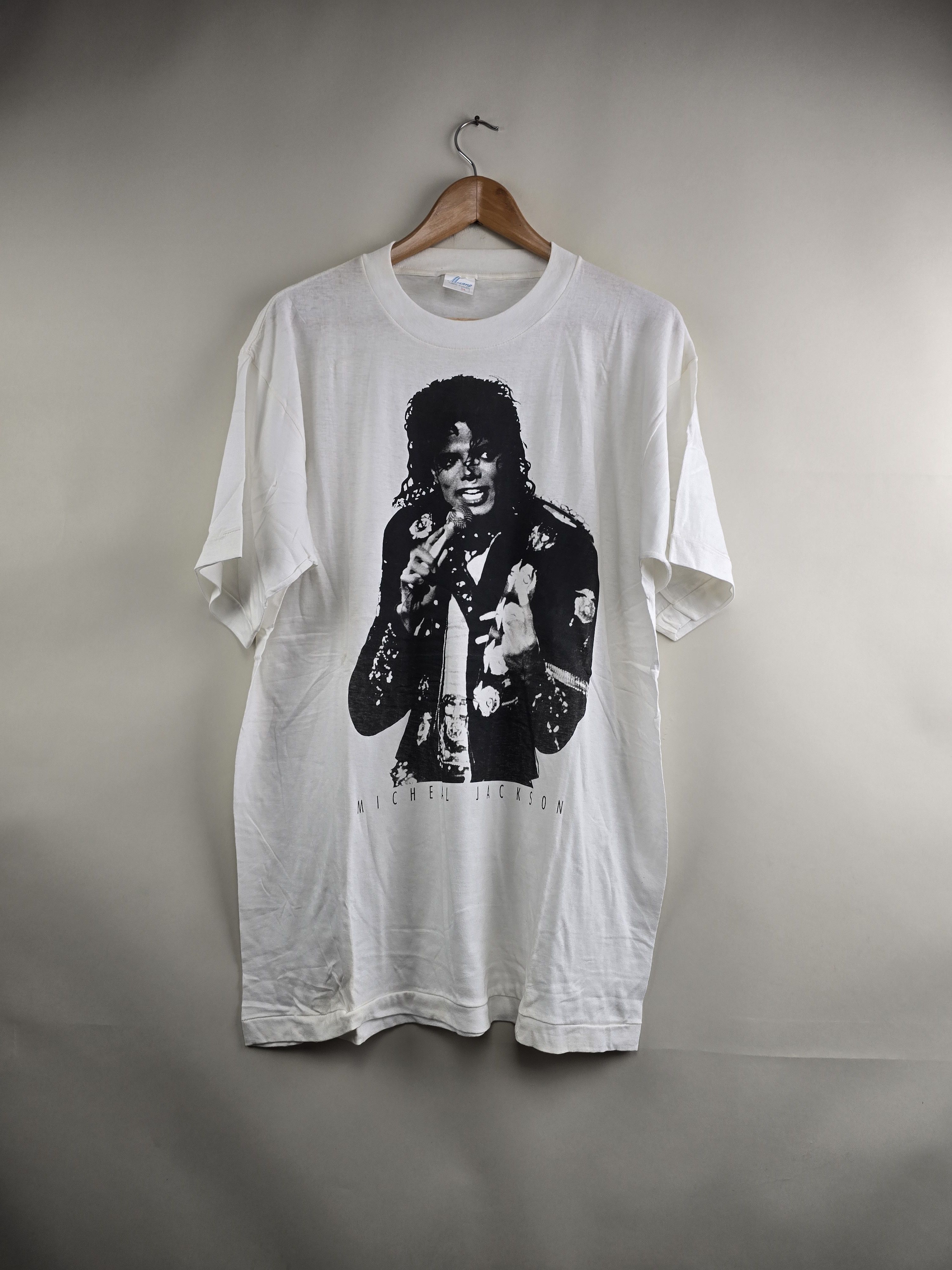 Band Tees × Michael Jackson × Vintage 90s Michael Jackson Dangerous XL 23" 31" Size US XL / EU 56 / 4 - 1 Thumbnail