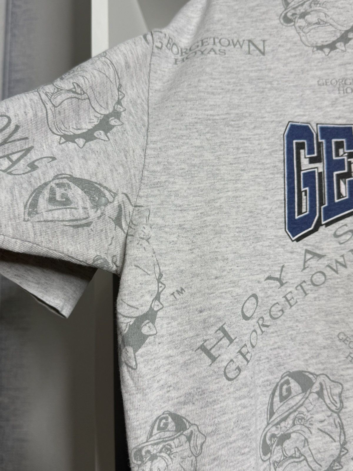 Other Vintage Georgetown Hoyas Active Image 1991 tshirt size L Size US L / EU 52-54 / 3 - 6 Thumbnail