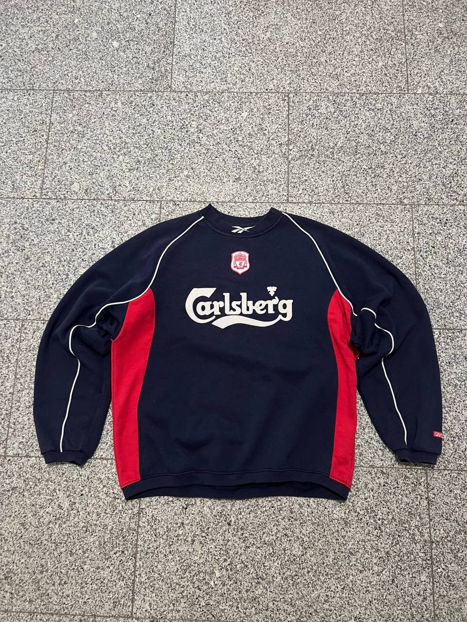 Vintage Reebok Liverpool Sweatshirt 2002 Carlsberg blokecore
