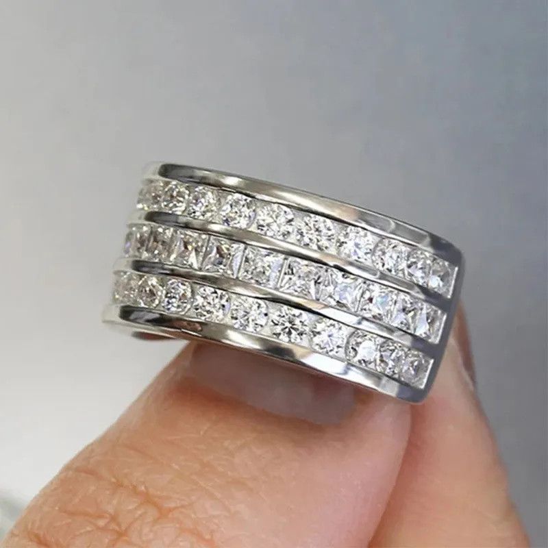 Jewelry Creative Cubic Zirconia Ring Size ONE SIZE - 3 Thumbnail