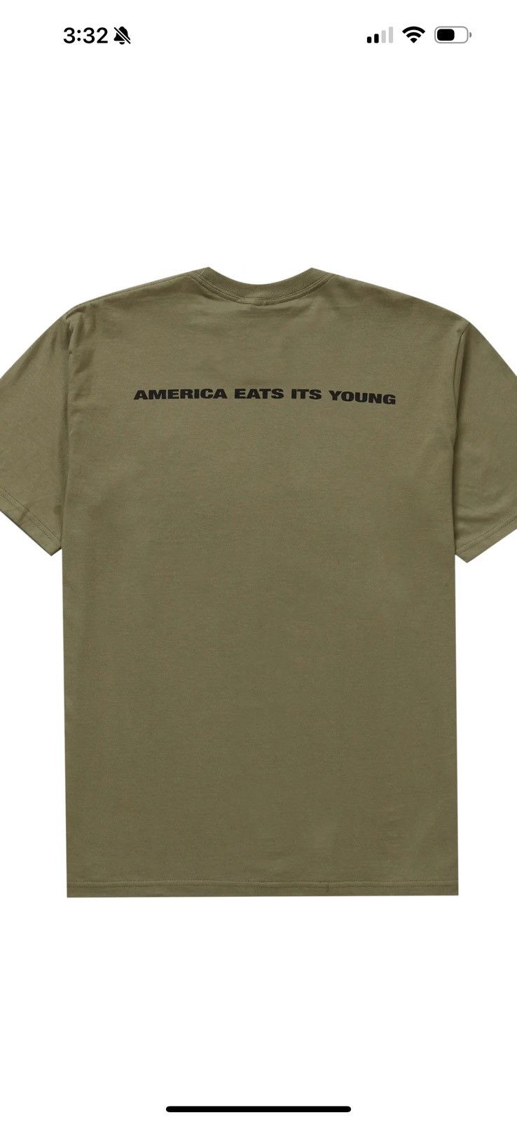 Supreme Supreme America eats its young Nas DMX Blly Tee Small Olive Size US S / EU 44-46 / 1 - 4 Thumbnail