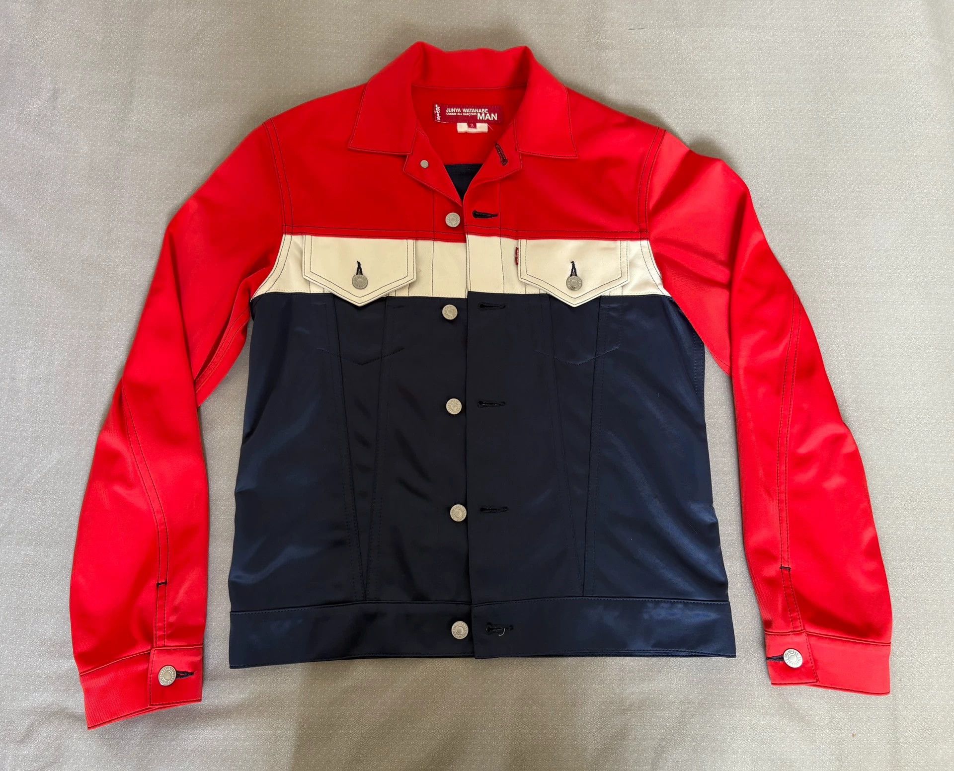 Junya Watanabe Junya Watanabe x Levi's Vtg Red/Blue Paneled Jkt Size US S / EU 44-46 / 1 - 1 Thumbnail