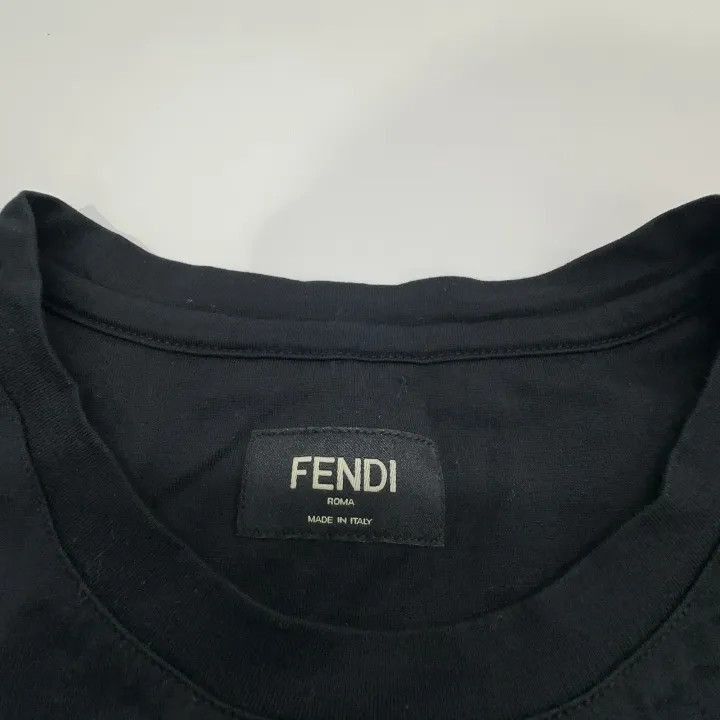 Other FENDI Black Embroidered Short Sleeve T-Shirt -2507 Size US M / EU 48-50 / 2 - 5 Thumbnail