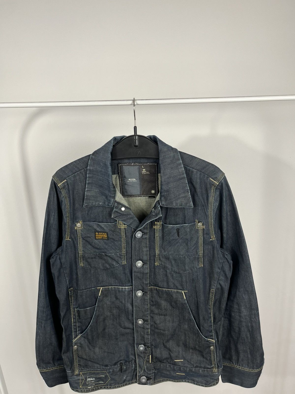 G-Star G Star Raw Denim Multi Pocket Jacket Size L Workwear Size US L / EU 52-54 / 3 - 7 Thumbnail