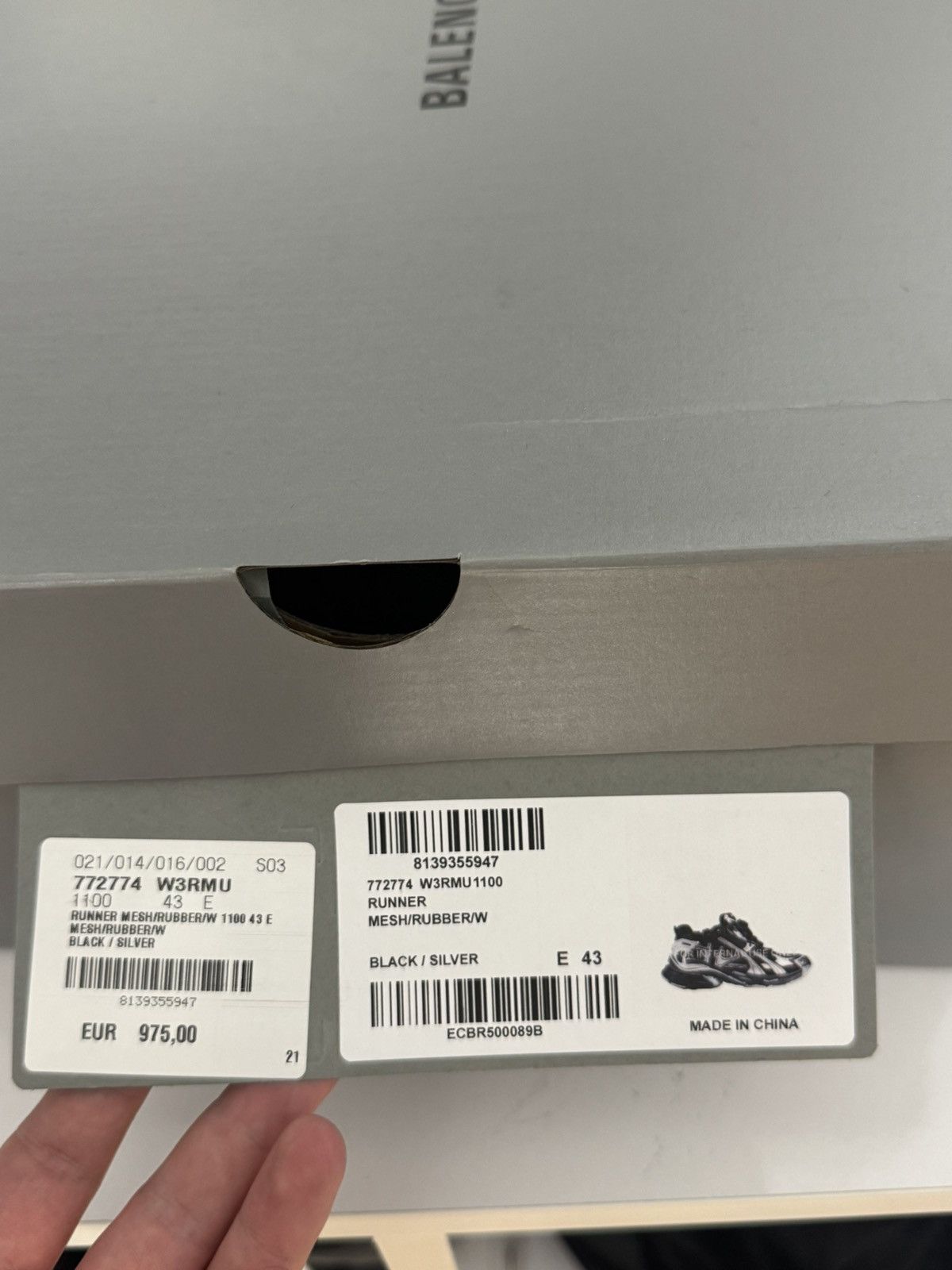 Balenciaga ✅ Balenciaga Runner 1 Balck Selver 43 Grey Size US 10.5 / EU 43-44 - 13 Thumbnail
