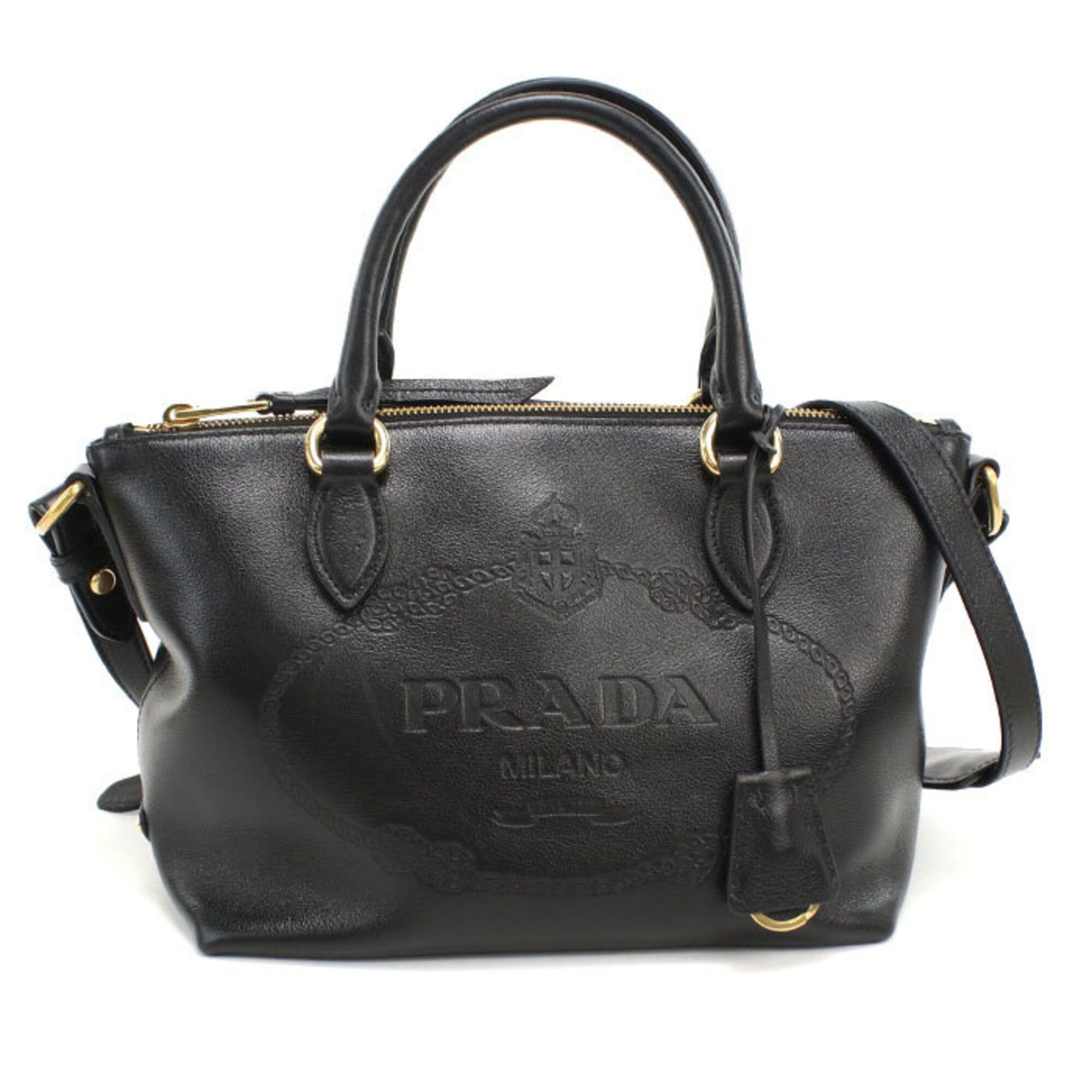 Prada Prada handbag 1BA111 2-way women's black Size ONE SIZE - 1 Thumbnail