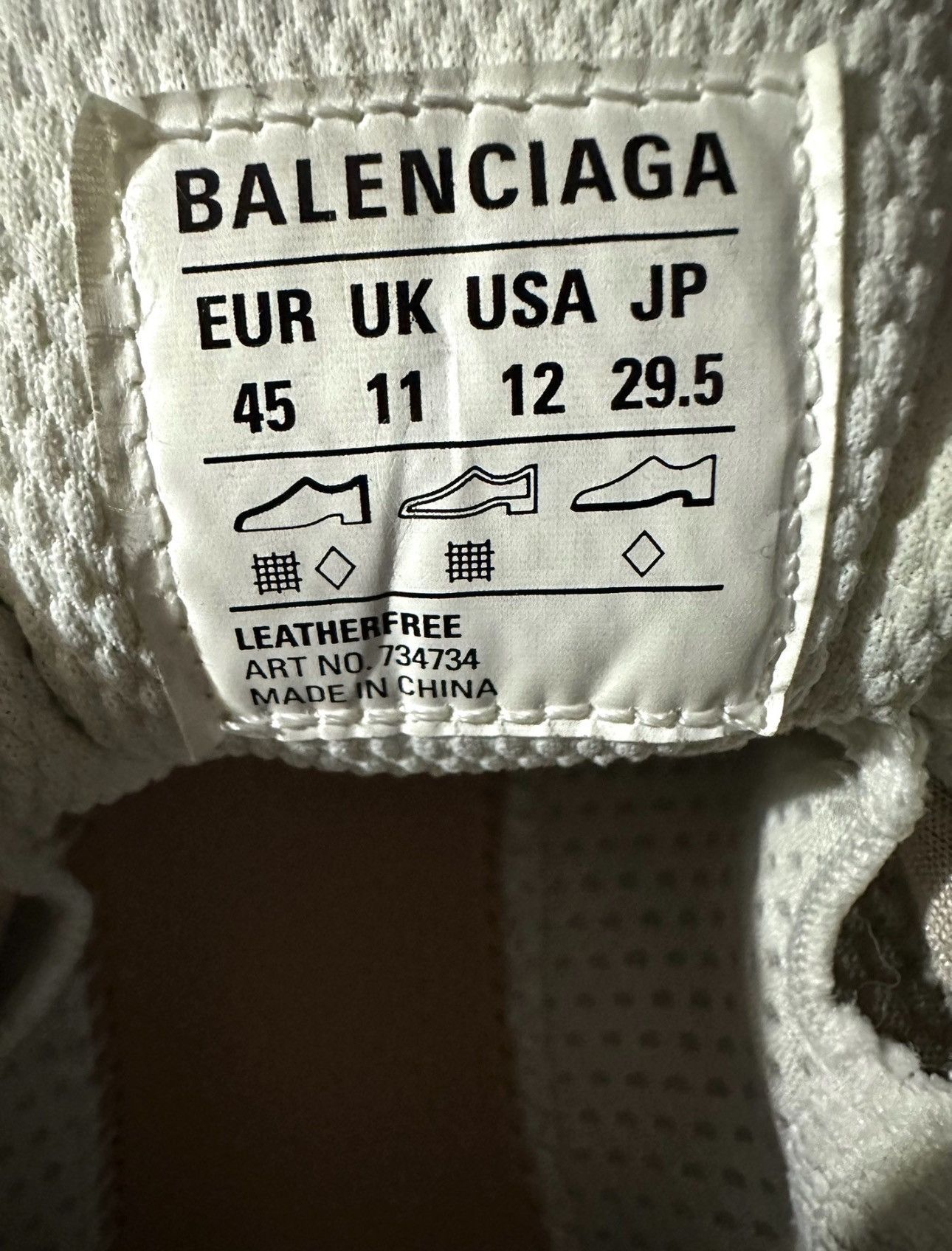 Balenciaga Balenciaga Grey/ Silver 3XL Sz.45 Size US 12 / EU 45 - 6 Thumbnail