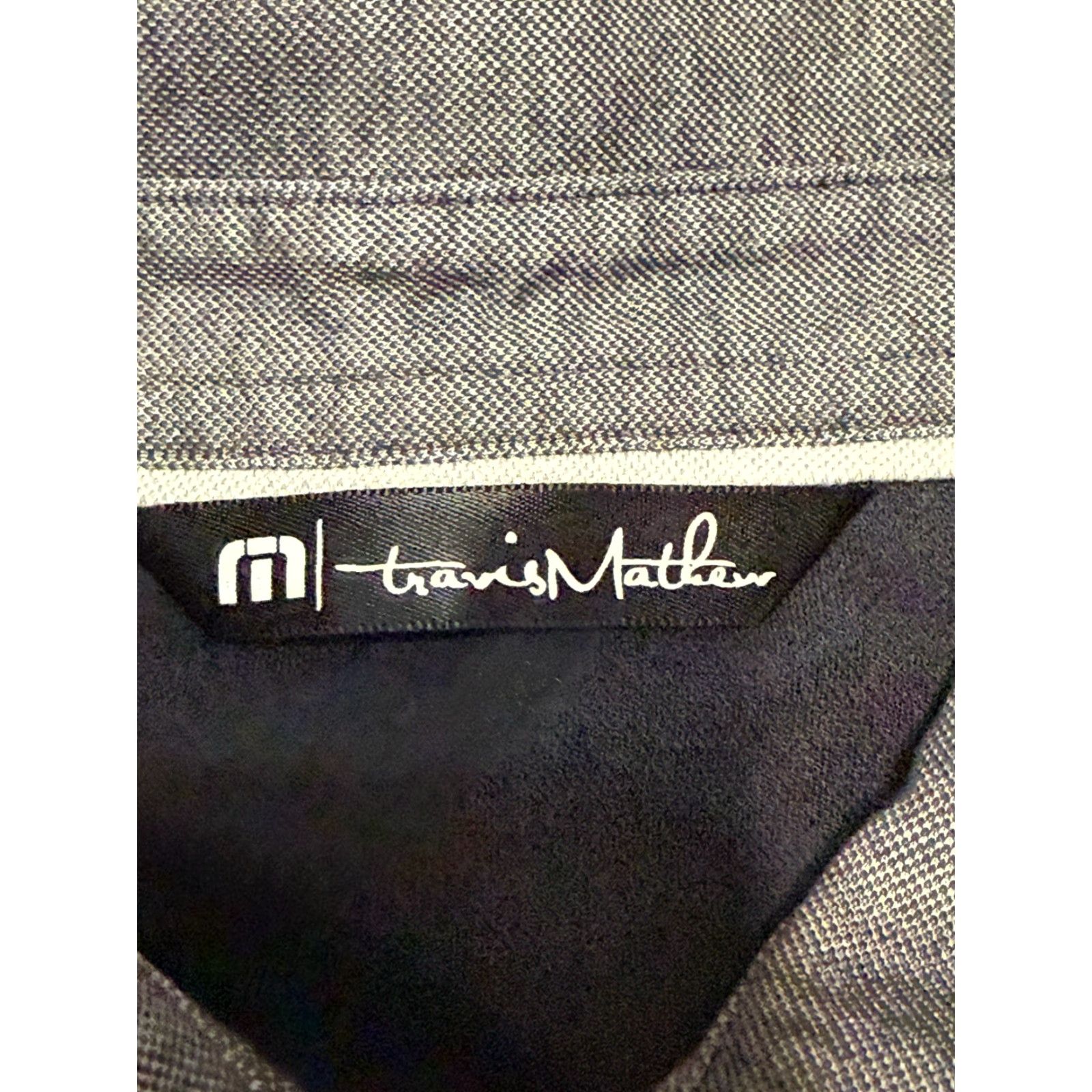 TravisMathew Travis Mathew Polo Men XL Black Gray Short Sleeve Breathable Size US XL / EU 56 / 4 - 6 Thumbnail