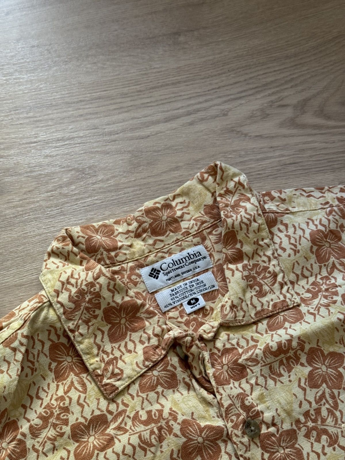 Columbia Vintage 00’s Columbia Oversized Hawaiian Linen Shirt Size US XL / EU 56 / 4 - 5 Thumbnail