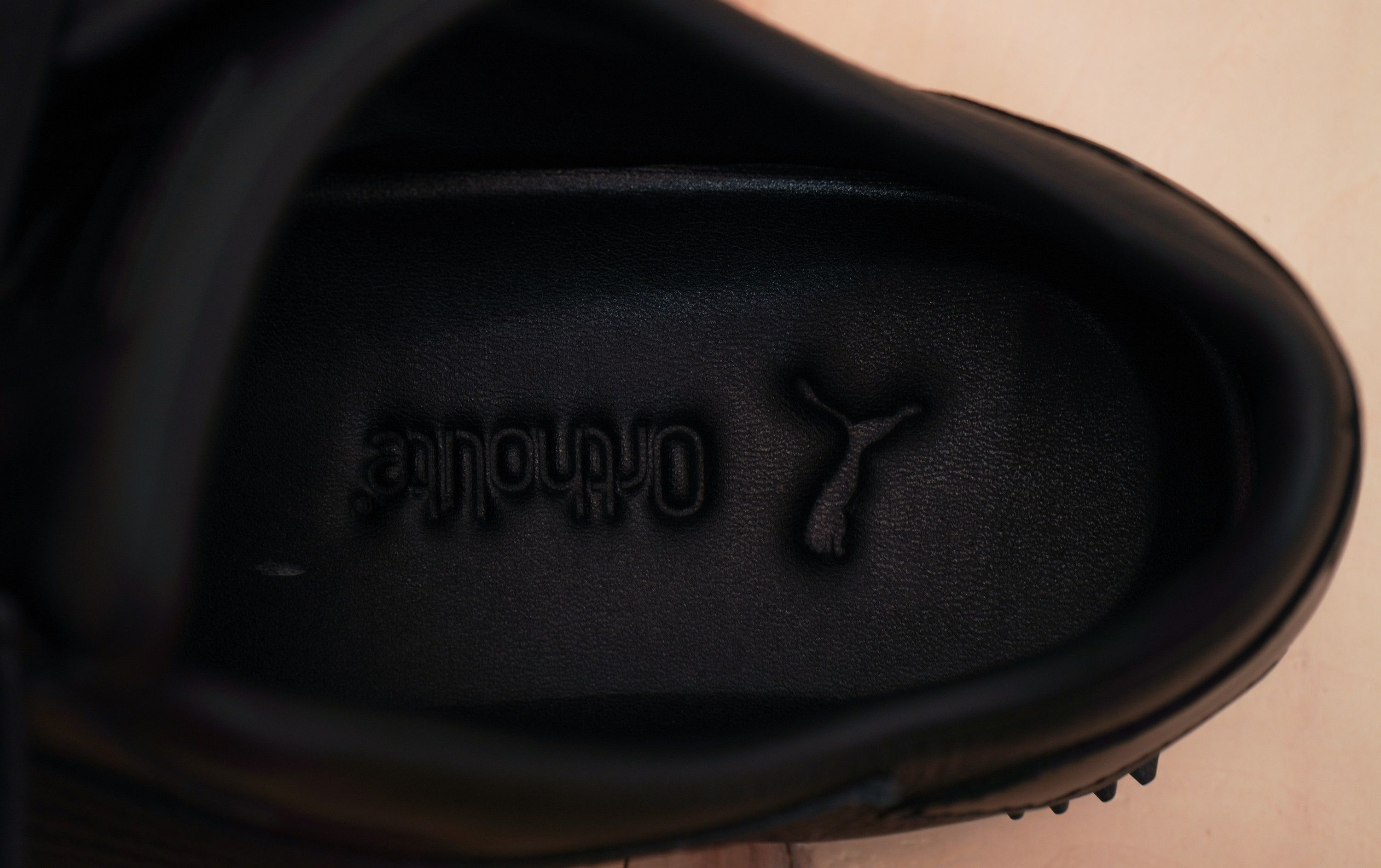 Puma All Black Leather Puma Mostros Size US 11.5 / EU 44-45 - 6 Thumbnail