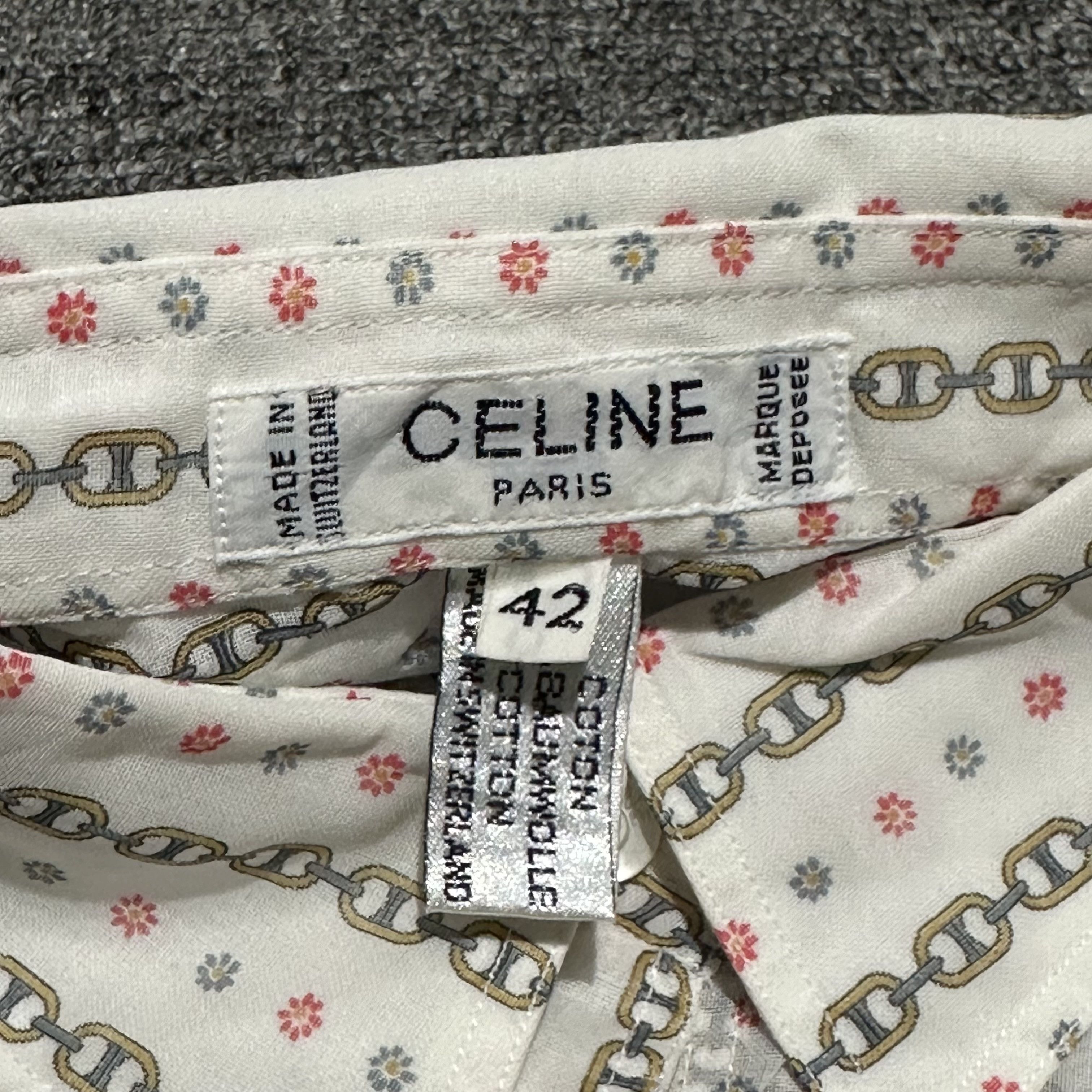 Celine × Vintage Vintage Celine Button Ups Shirts Size S / US 4 / IT 40 - 5 Thumbnail