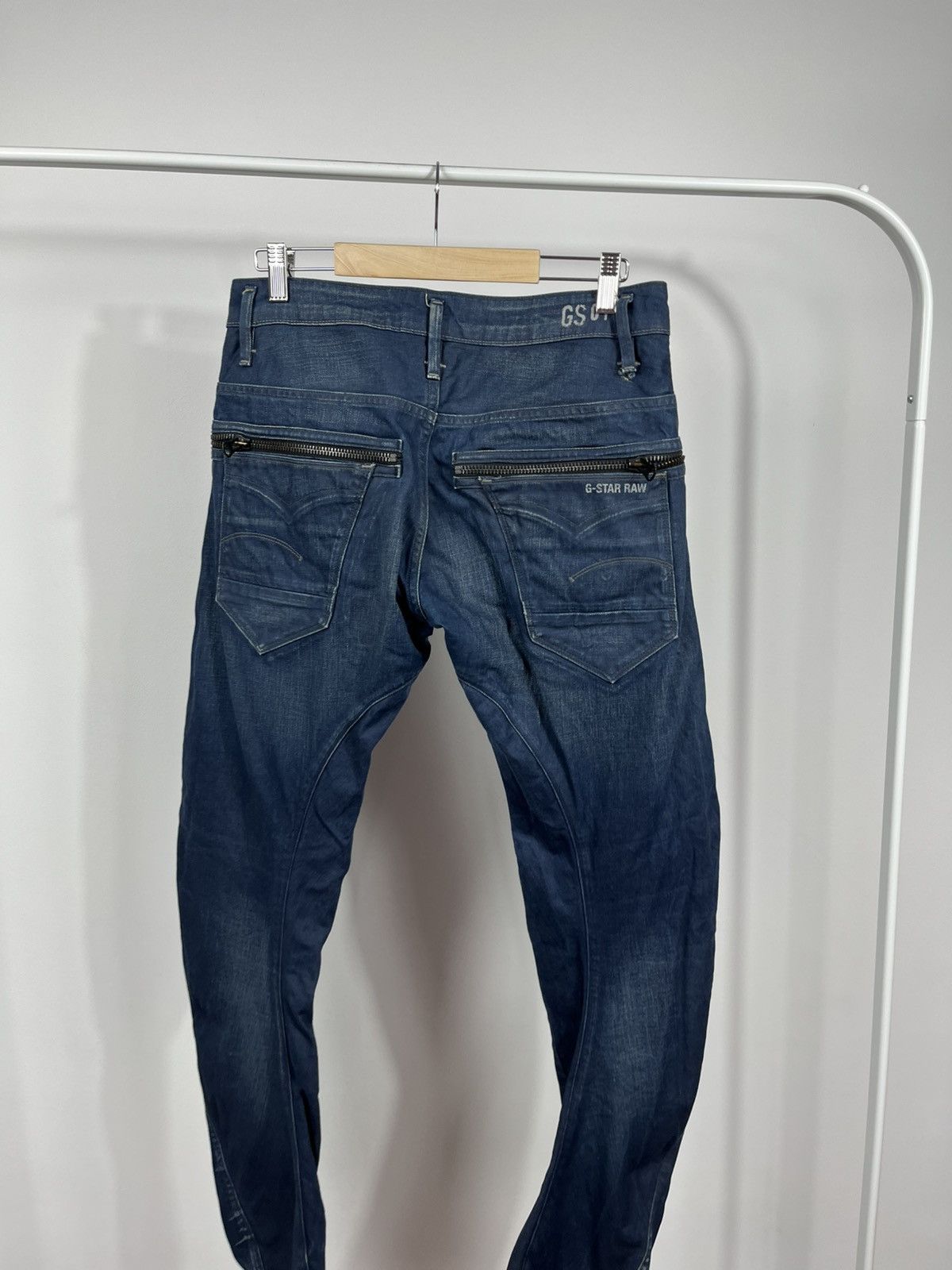 G-Star G Star RAW Arc 3D Jeans 31/32 Slim Tapered Zip Pocket Denim Size US 31 - 2 Thumbnail