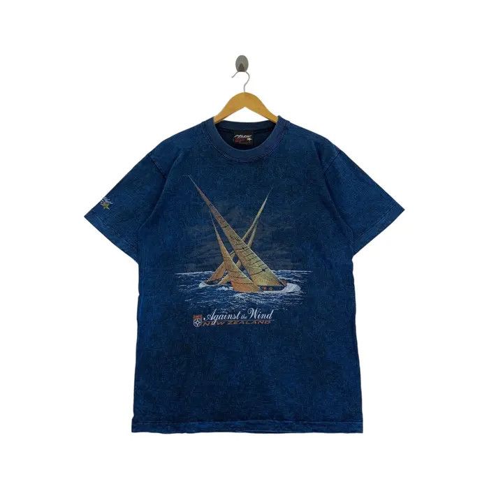 Vintage Vintage SIMPLY WILD! NEW ZEALAND Sailing AOP Tee Shirt Size US M / EU 48-50 / 2 - 1 Thumbnail