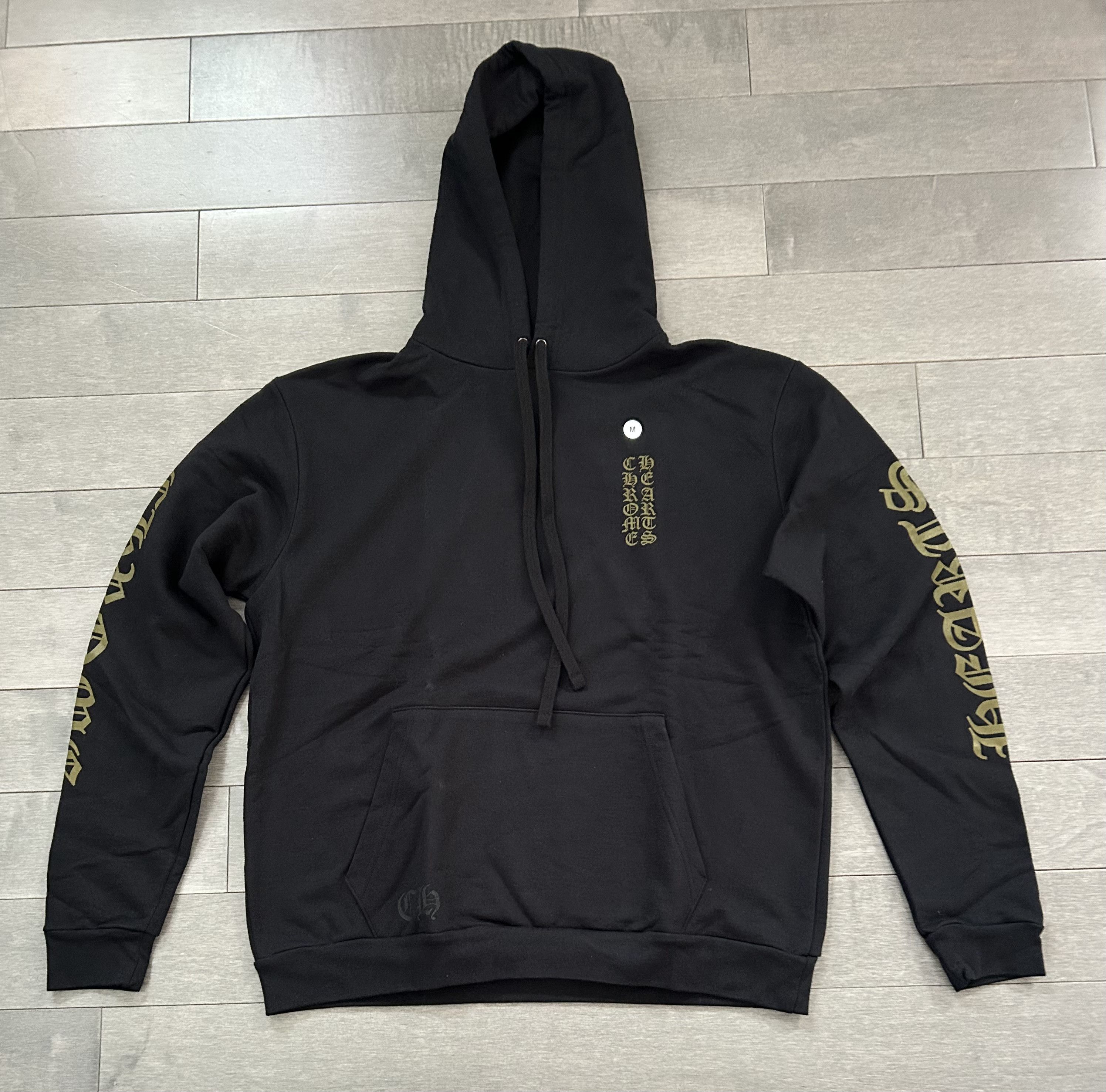 Chrome Hearts Chrome Hearts Vertical Logo Hoodie Black/Army Green Size US M / EU 48-50 / 2 - 1 Thumbnail