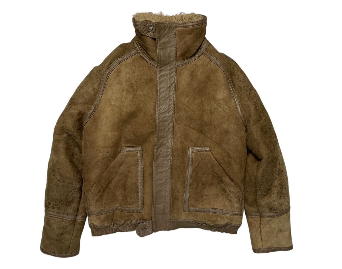 Leather Vintage Leather Shearling Mink Fur Lining Size US M / EU 48-50 / 2 - 1 Thumbnail