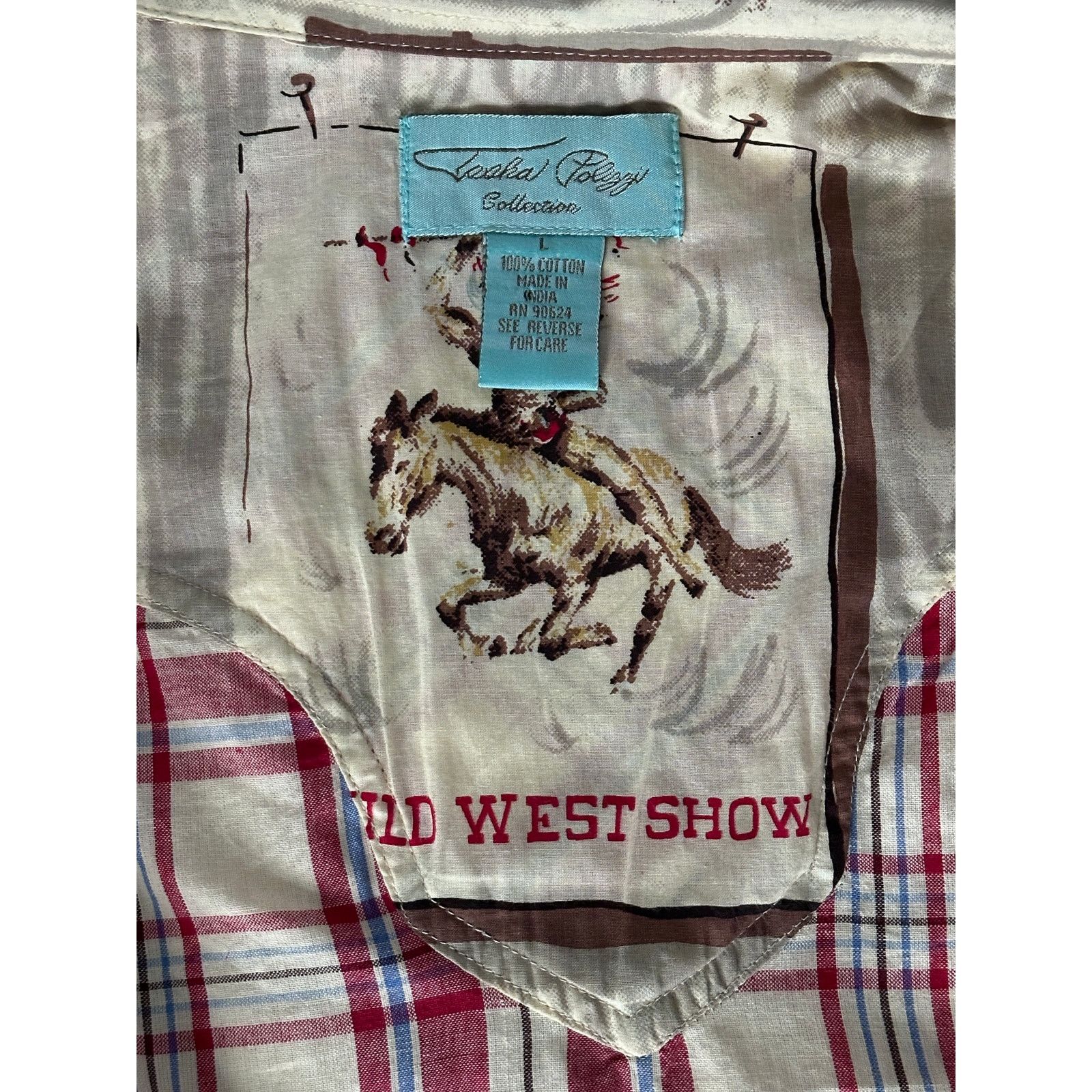 Other Tasha Polizzi Ladies L Wild West Pearl Snap Long Sleeve Size L / US 10 / IT 46 - 4 Thumbnail