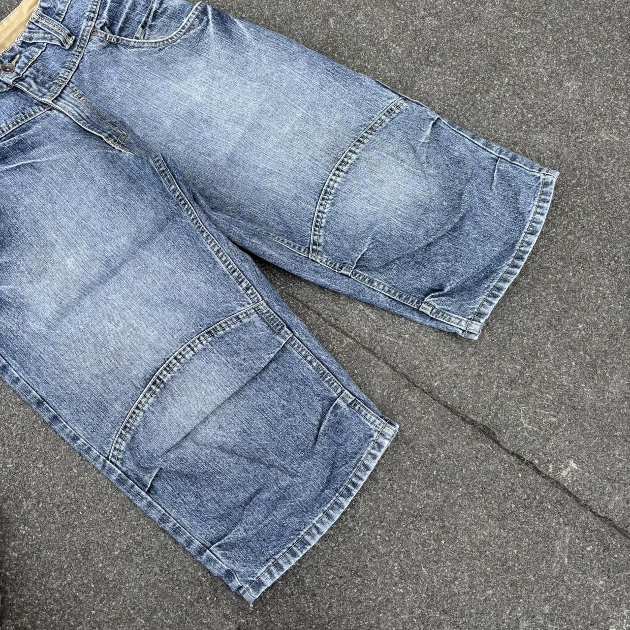 Japanese Brand × Vintage Faded Denim Shorts Size US 34 / EU 50 - 4 Thumbnail