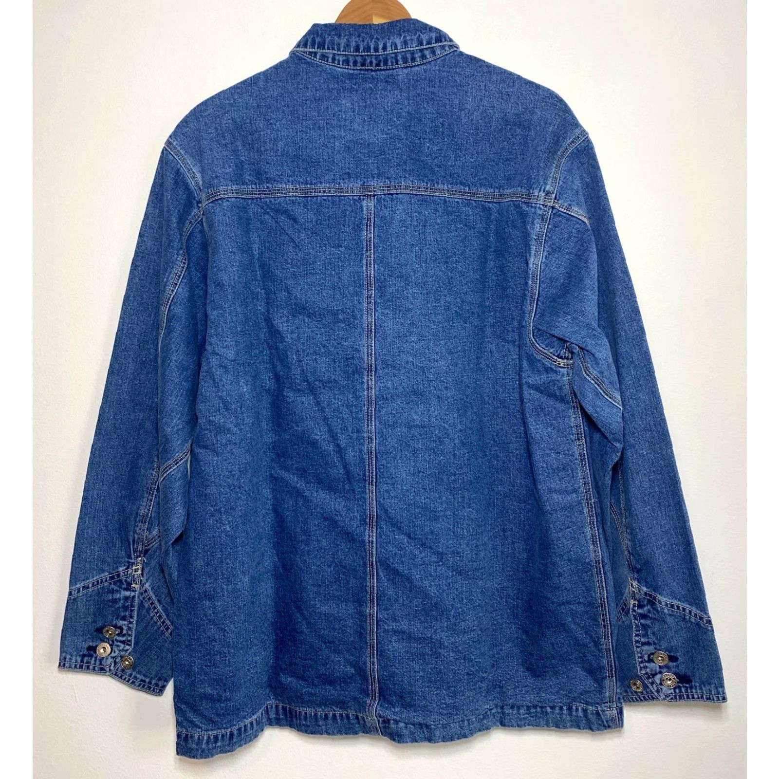 Gap VINTAGE Gap Denim Chore Jacket Mens M Blue NWT Y2K Den Size US M / EU 48-50 / 2 - 3 Thumbnail