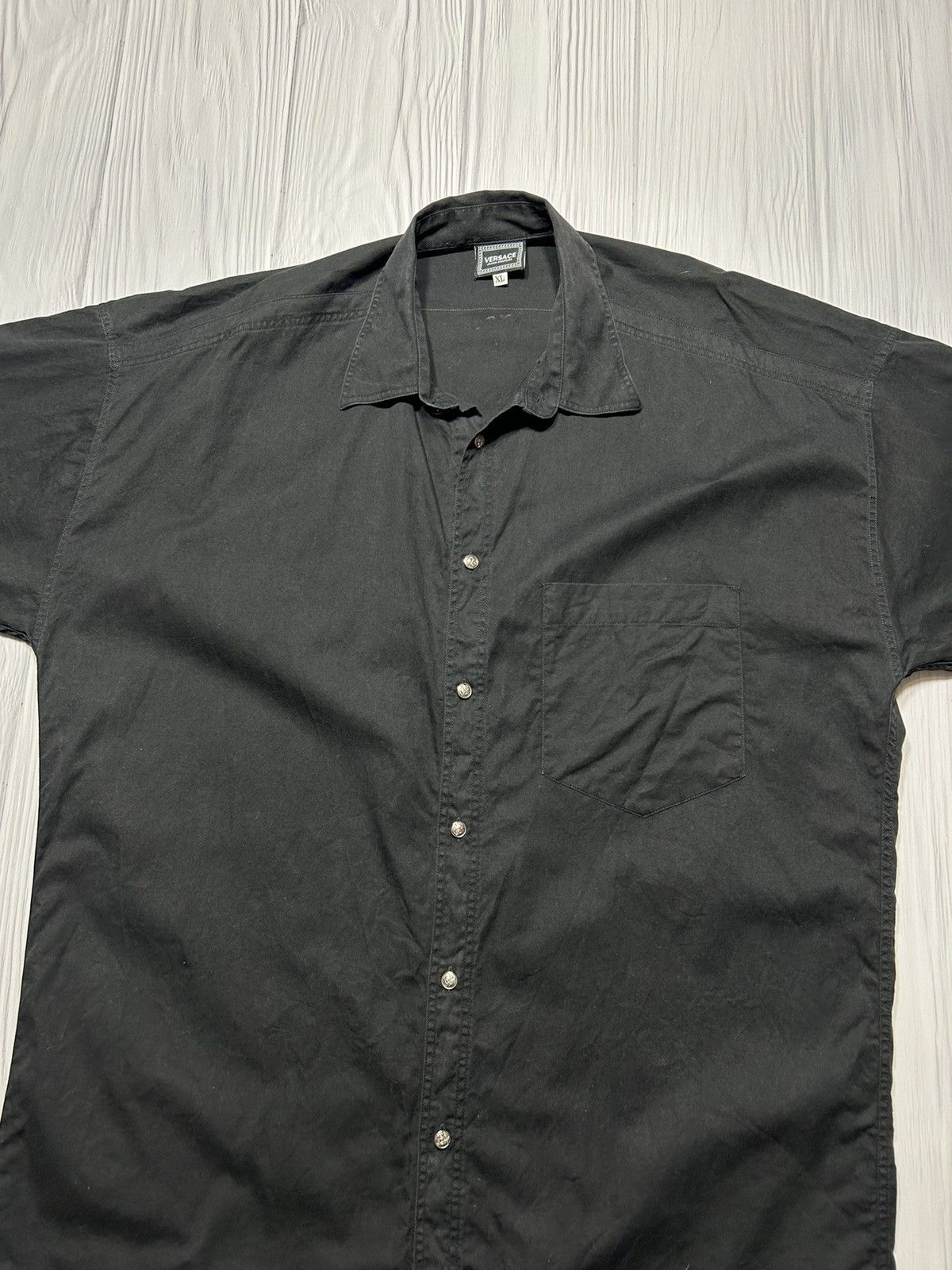 Versace Jeans Couture Vintage Versace Jeans Couture Big Logo Greece Style Shirt Size US XL / EU 56 / 4 - 14 Thumbnail