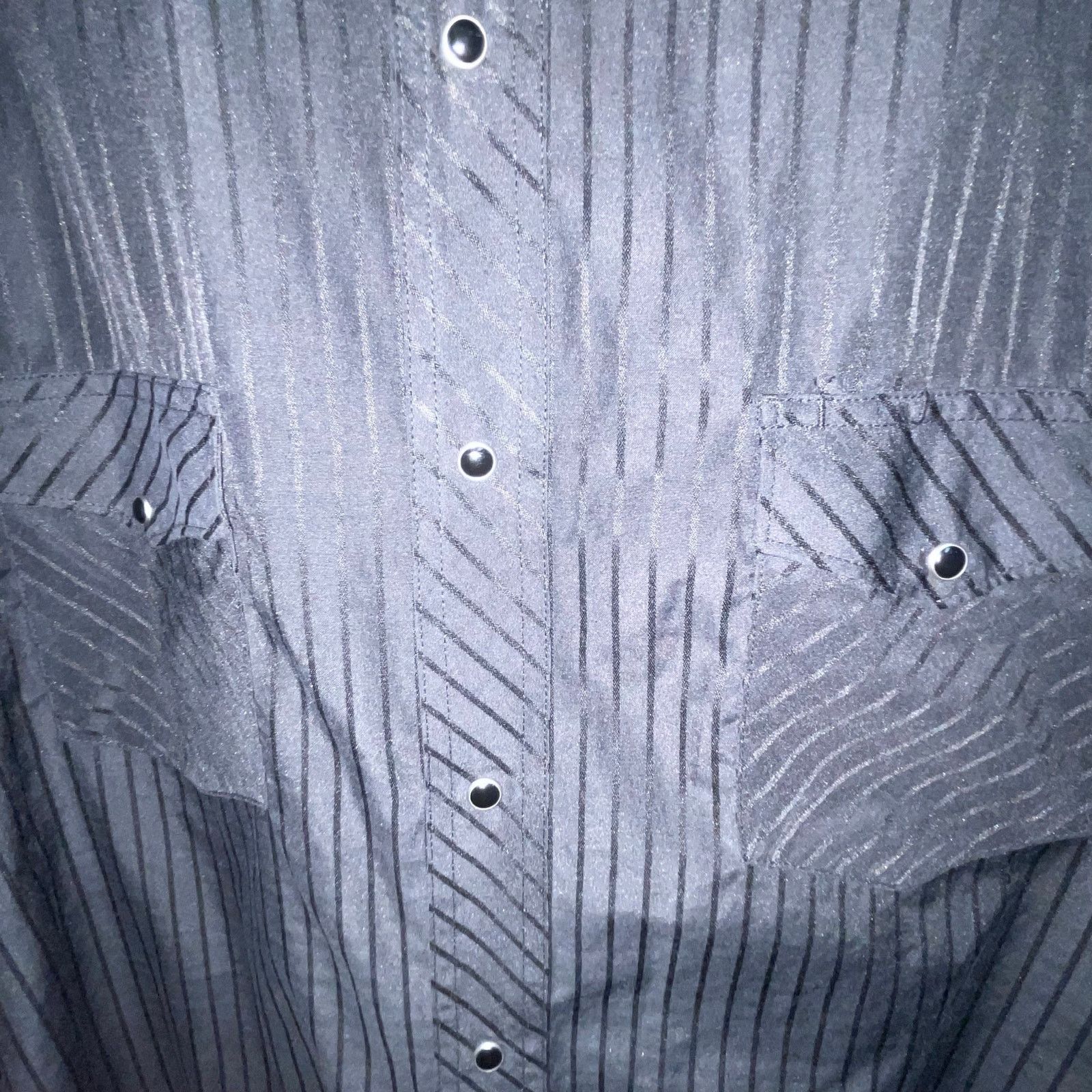 Wrangler Wrangler Vintage XXL Black Pearl Snap Long Sleeve Western Size US XXL / EU 58 / 5 - 3 Thumbnail