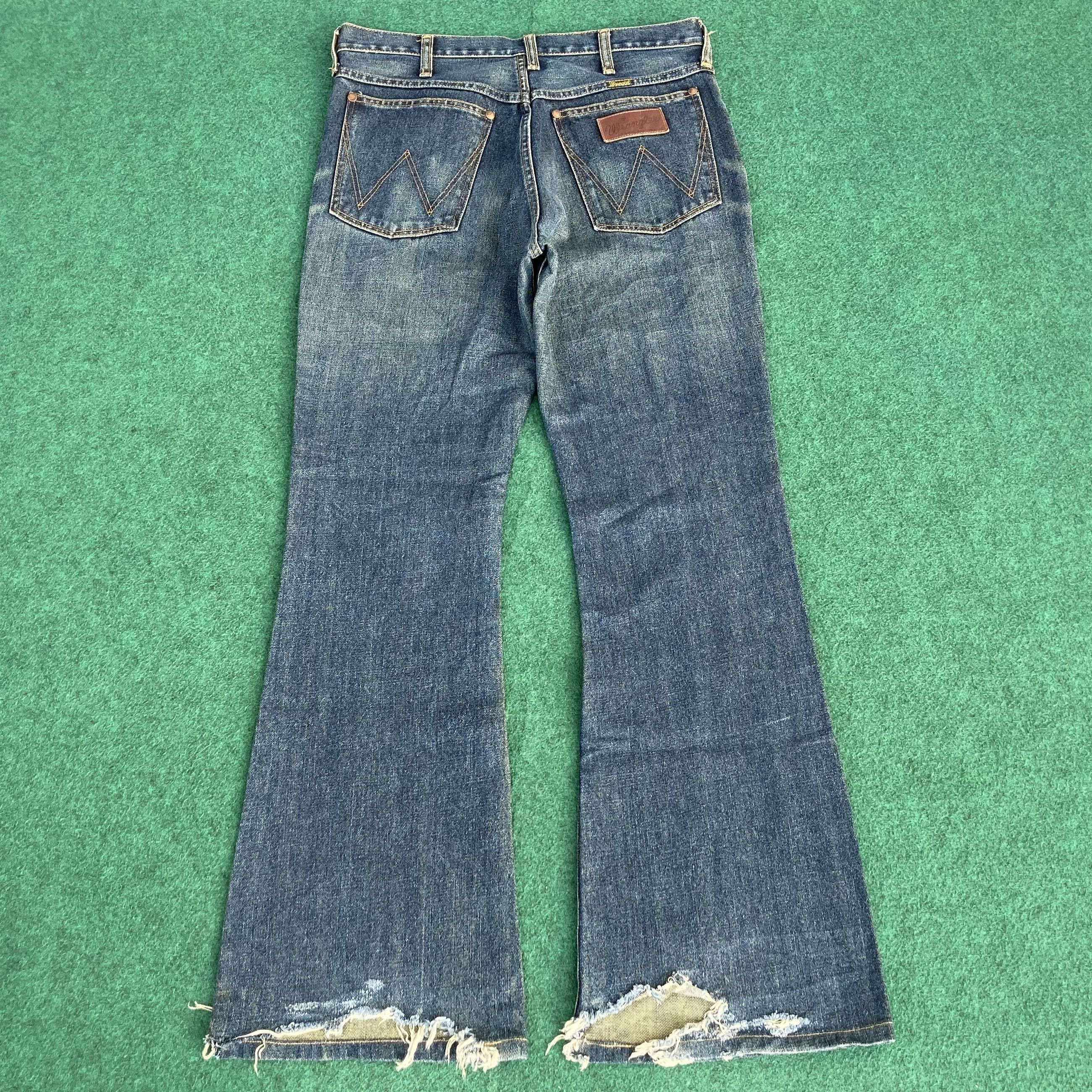 Vintage × Wrangler Vtg Wrangler Denim Bootcut Sz 32 Faded Flare Jeans Size US 32 / EU 48 - 11 Thumbnail