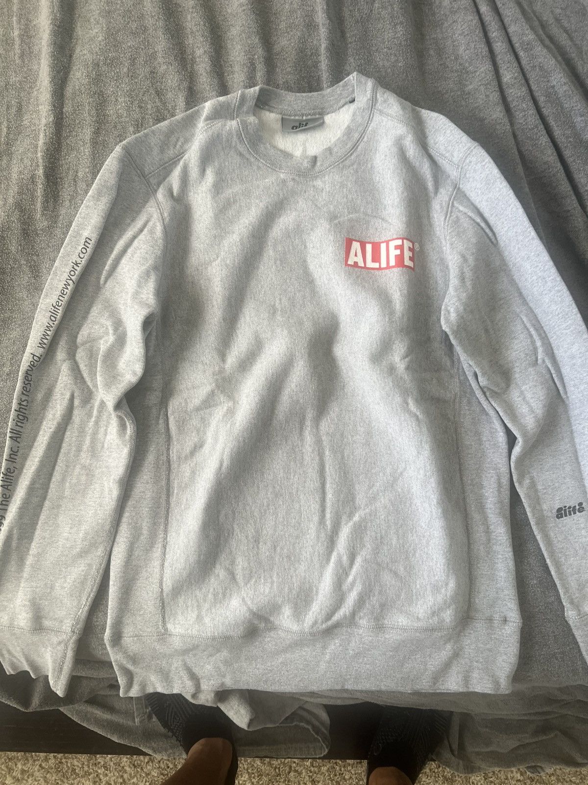Alife ALIFE Classic Logo Sweatshirt - Grey (S) Size US S / EU 44-46 / 1 - 1 Thumbnail