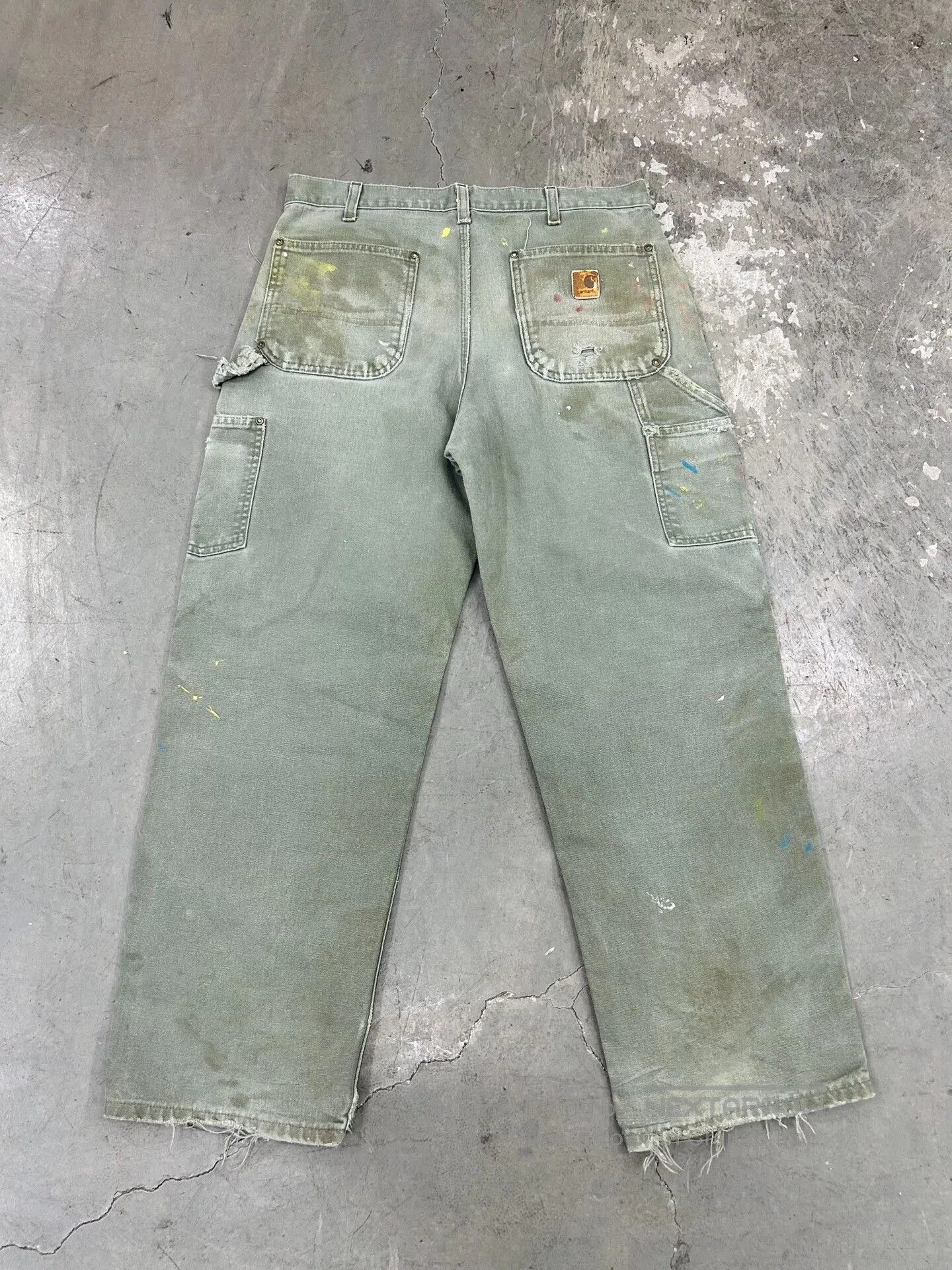 Vintage Vintage Carhartt B136 Moss Green Pants. Size US 34 / EU 50 - 4 Thumbnail
