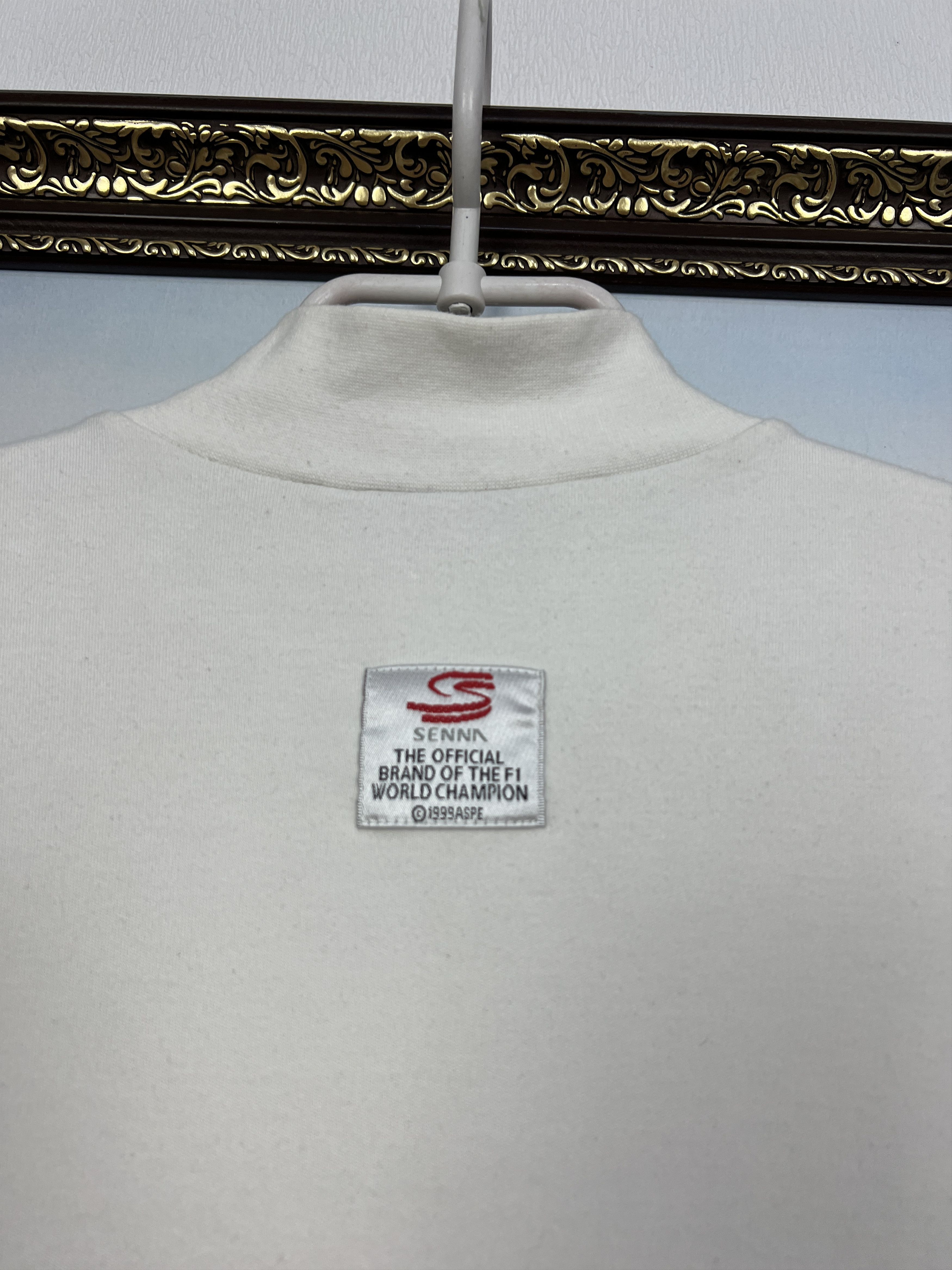Vintage Ayrton Senna Big Logo F1 Racing Brazil Legend Shirt Jersey Size US L / EU 52-54 / 3 - 10 Thumbnail