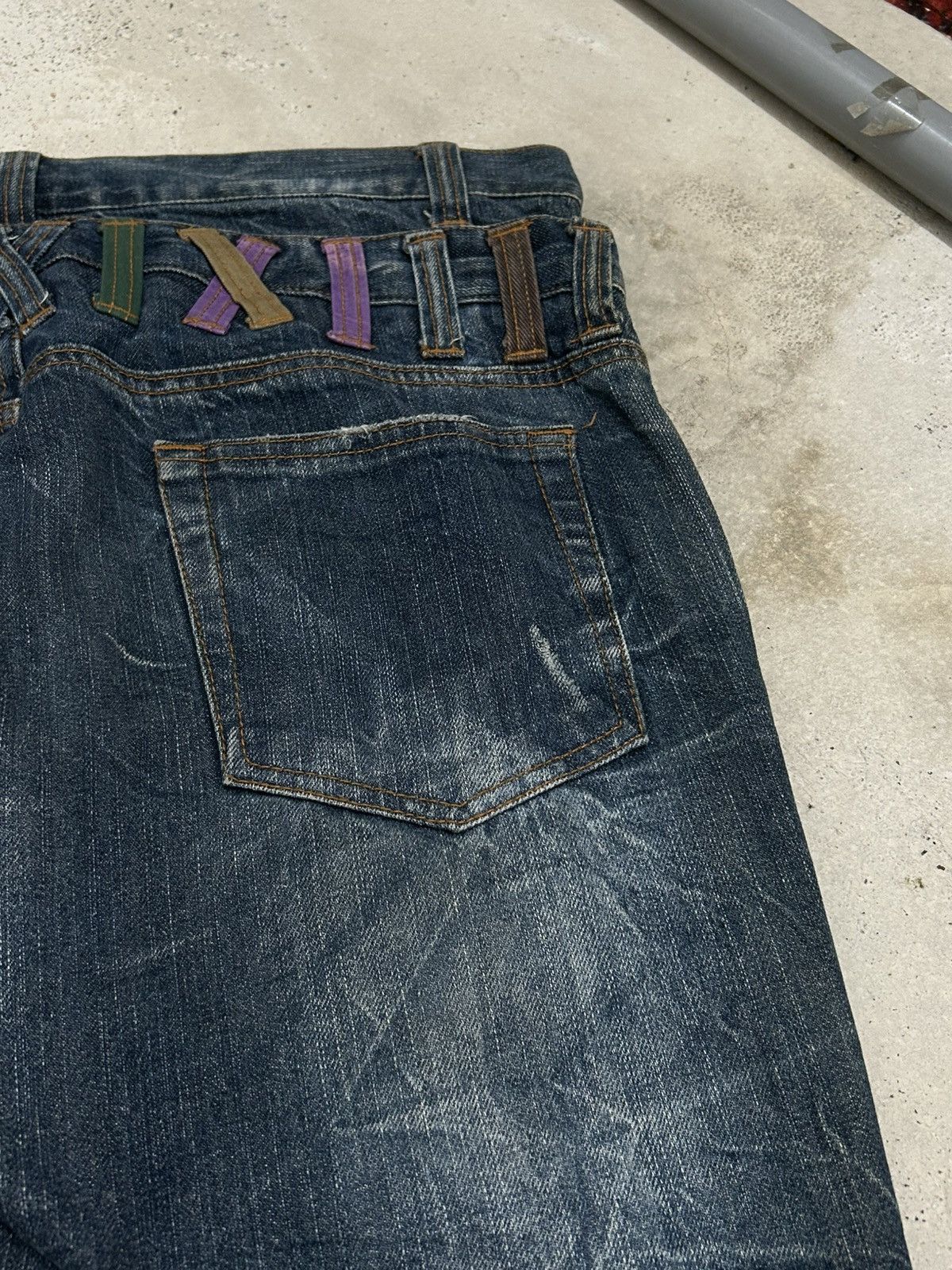 GOSTAR DE FUGA Vintage Y2k Nylaus Distressed Clawn Marks Straight Cut Size US 33 - 18 Thumbnail