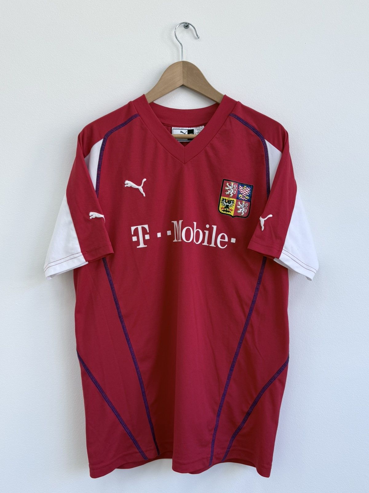 Puma 2003/2004 Czech Republic Puma Jersey Blockcore Size US XL / EU 56 / 4 - 1 Thumbnail