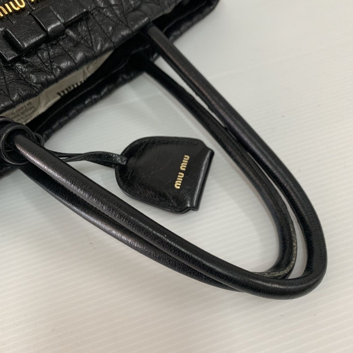 Miu Miu Miu Miu Matelasse Black Leather Shoulder Bag Size ONE SIZE - 8 Thumbnail