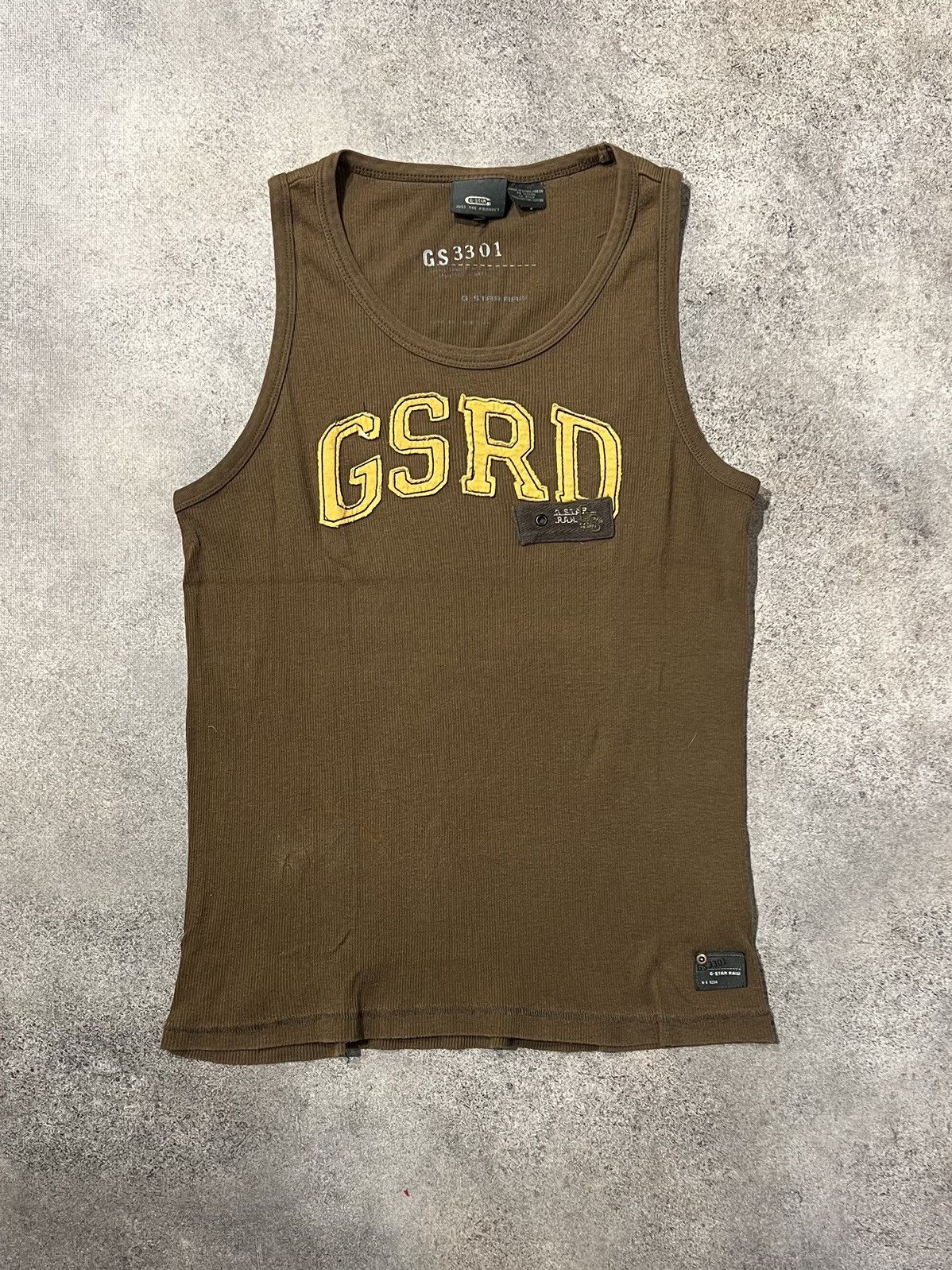 G-Star × Vintage G Star Raw vintage brown tank top Size US S / EU 44-46 / 1 - 1 Thumbnail