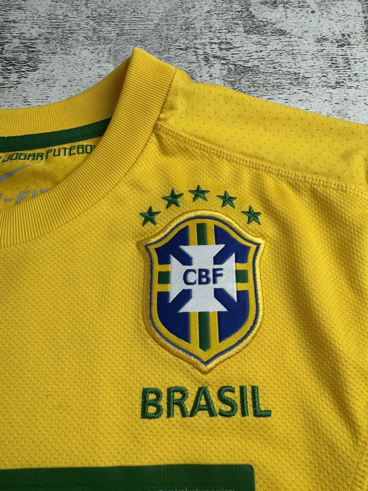 Nike Brasil 2011 2012 Brazil Neymar JR. National Soccer Football T Shirt Jersey Tee Size US S / EU 44-46 / 1 - 10 Thumbnail