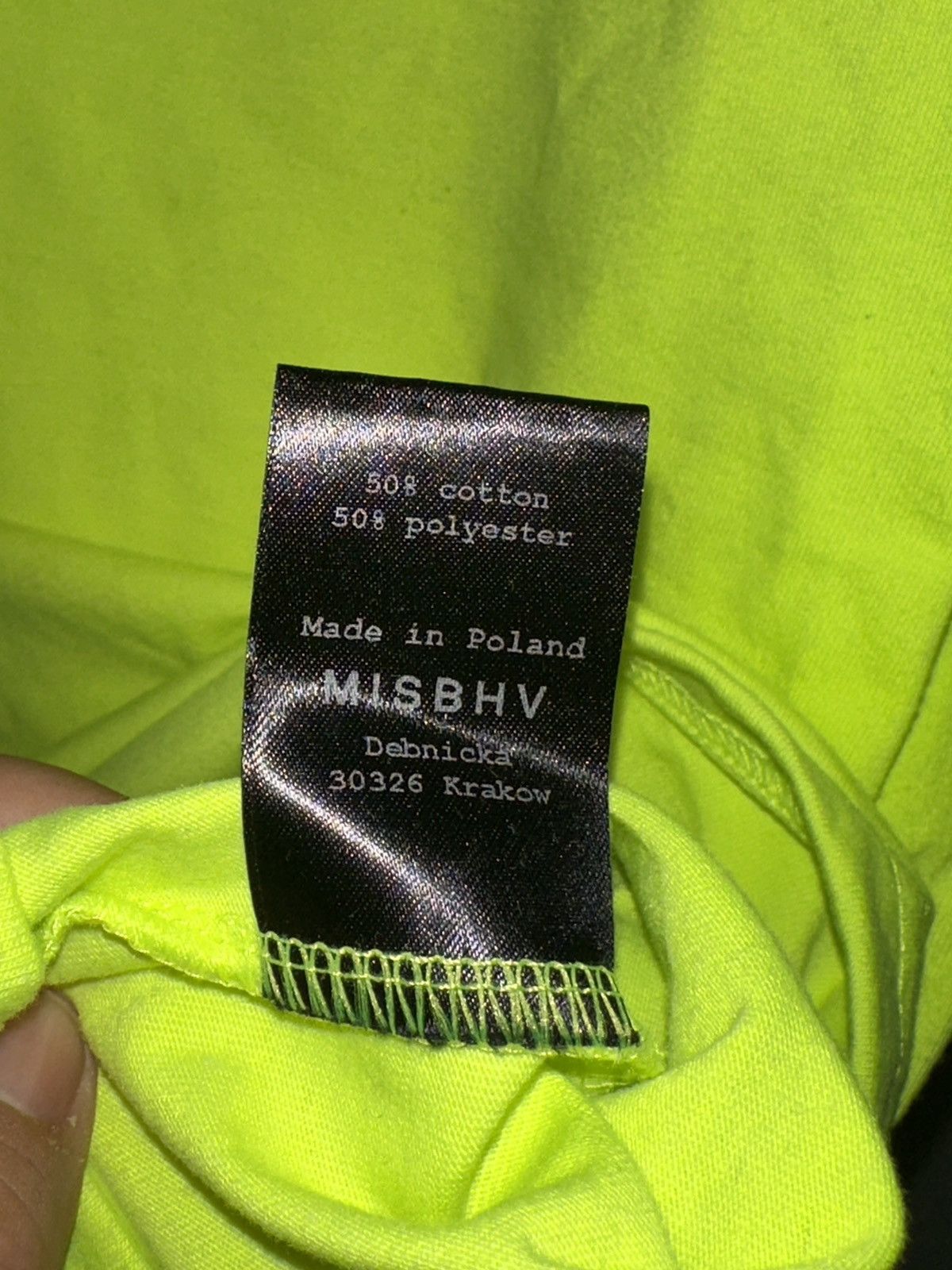 Misbhv Misbhv slogan neon Tee Large Size US L / EU 52-54 / 3 - 6 Thumbnail