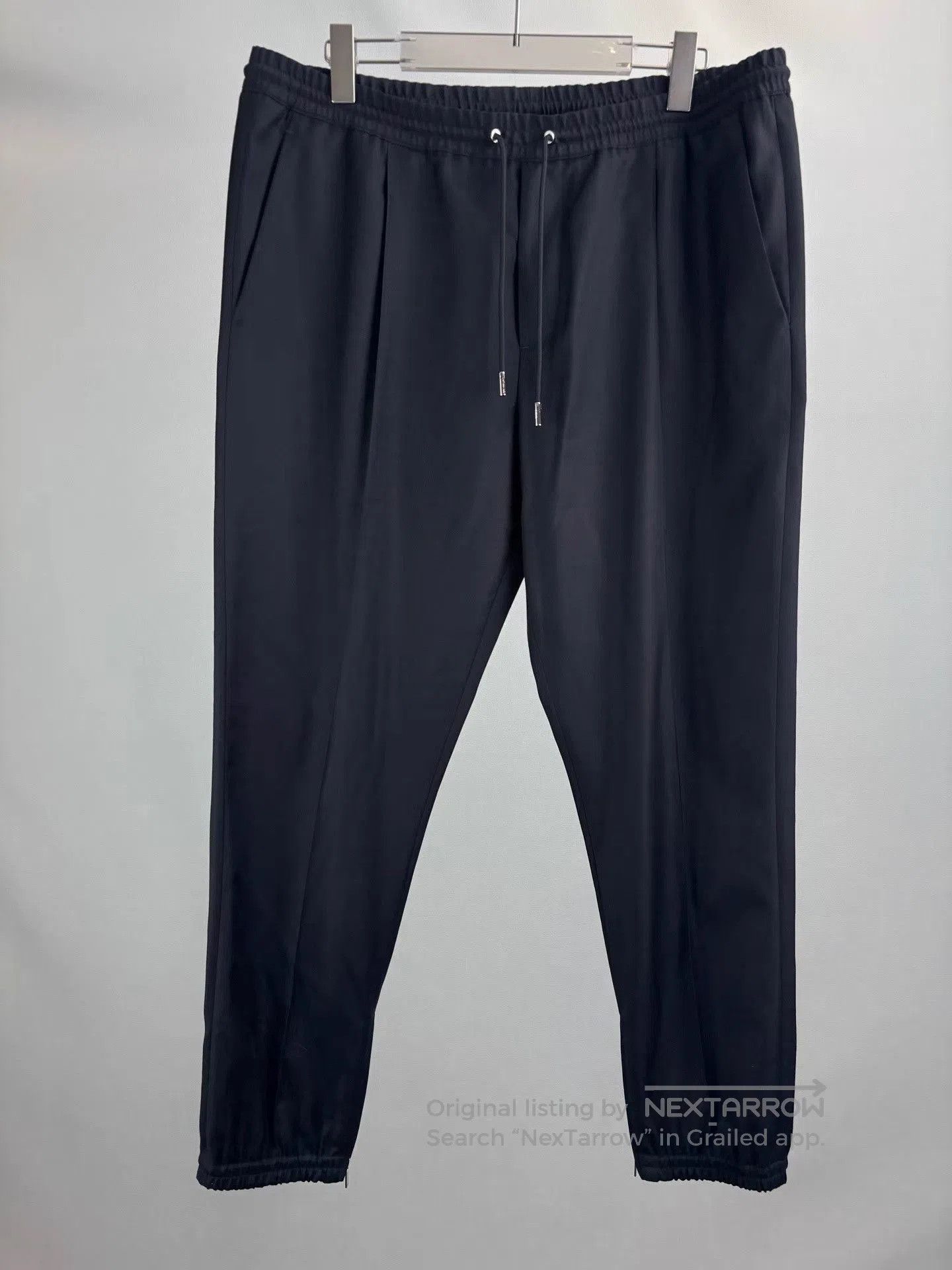 Dior Black Casual Drawstring Tapered Pants Size 38. Size US 38 / EU 54 - 1 Thumbnail