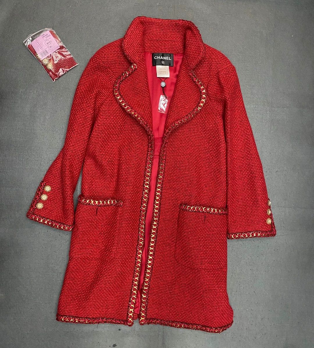 Chanel Chanel Runway Alpaca Tweed Coat 38 New Size S / US 4 / IT 40 - 1 Thumbnail