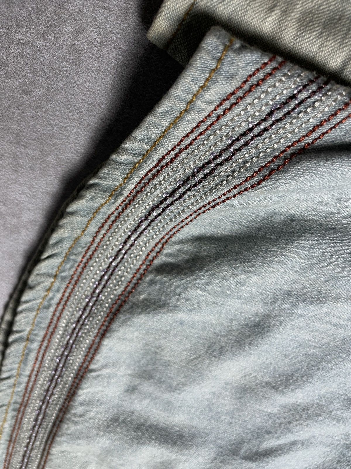 PPFM 2000’s iLLs - Sashiko Stitch Button Faded Shirt Size US M / EU 48-50 / 2 - 14 Thumbnail