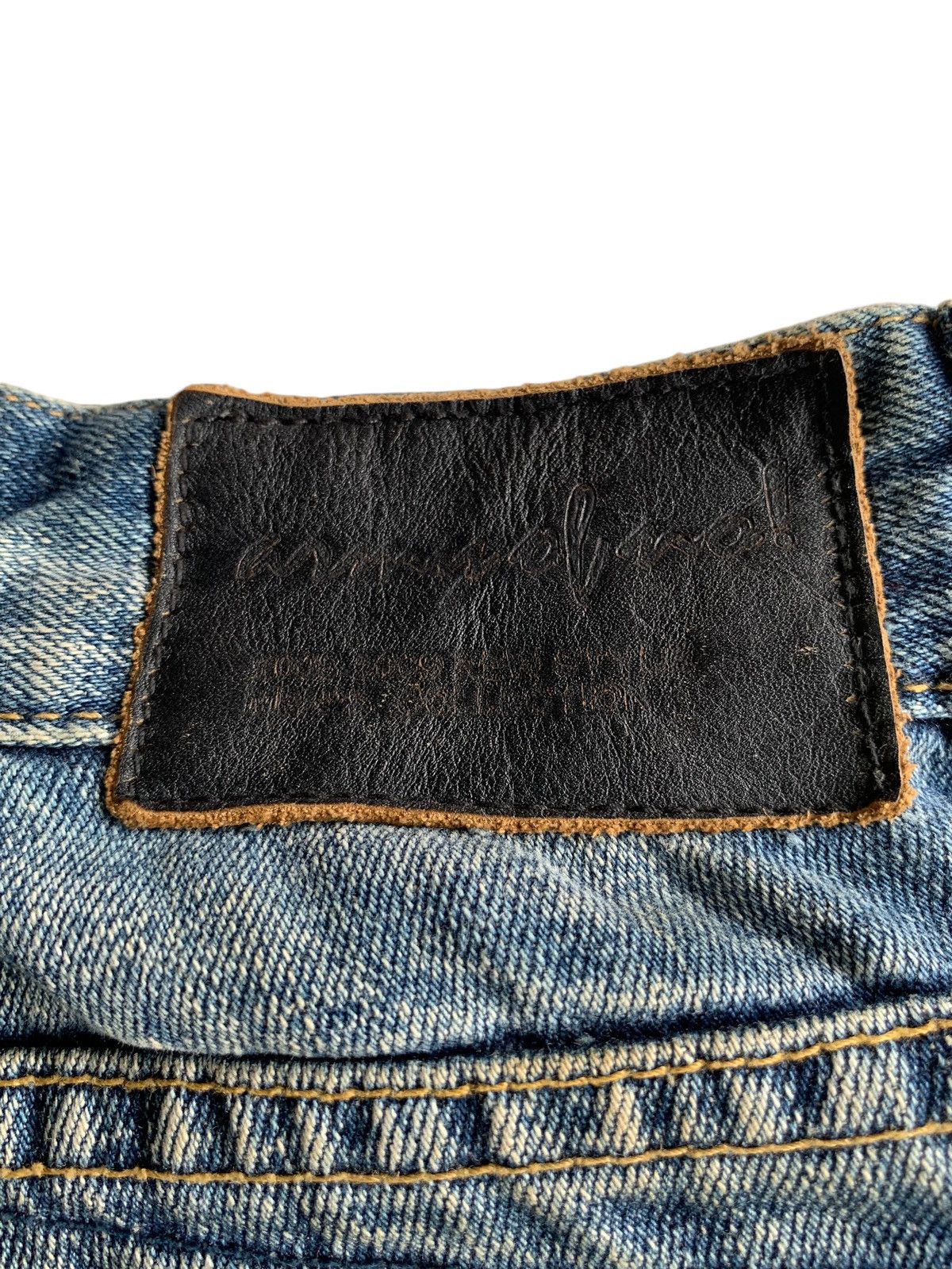 Tornado Mart Army Of No! Skull Punk Style Japanese Distressed Denim🎌☠️ Size US 29 - 13 Thumbnail