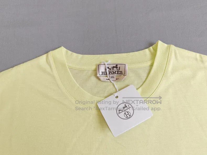 Hermes Hermes Men's Short Sleeve T-Shirt, 'Chevaux en Symetrie 3D Size US XXL / EU 58 / 5 - 2 Thumbnail