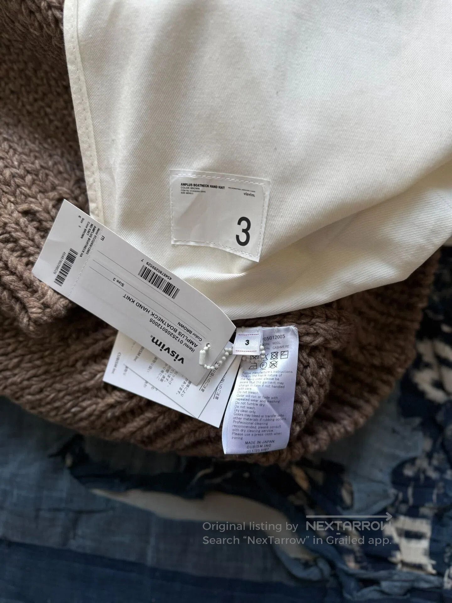 Visvim visvim amplus boatneck hand knit sweater. Size US M / EU 48-50 / 2 - 9 Thumbnail